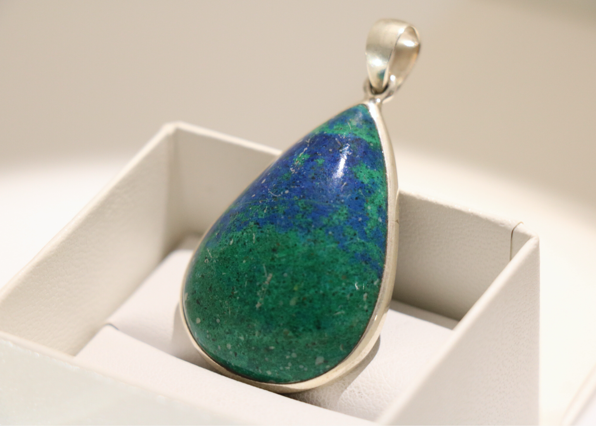 Azurite Malachite Pendant (Sterling Silver)、mySite、topwebapps