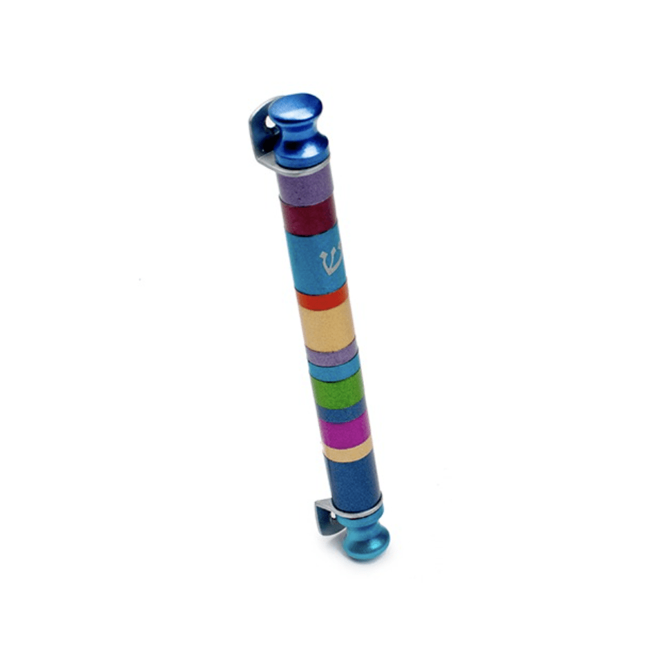 Multicolored Cylinder Mezuzah by Yair Emanuel、mySite、topwebapps