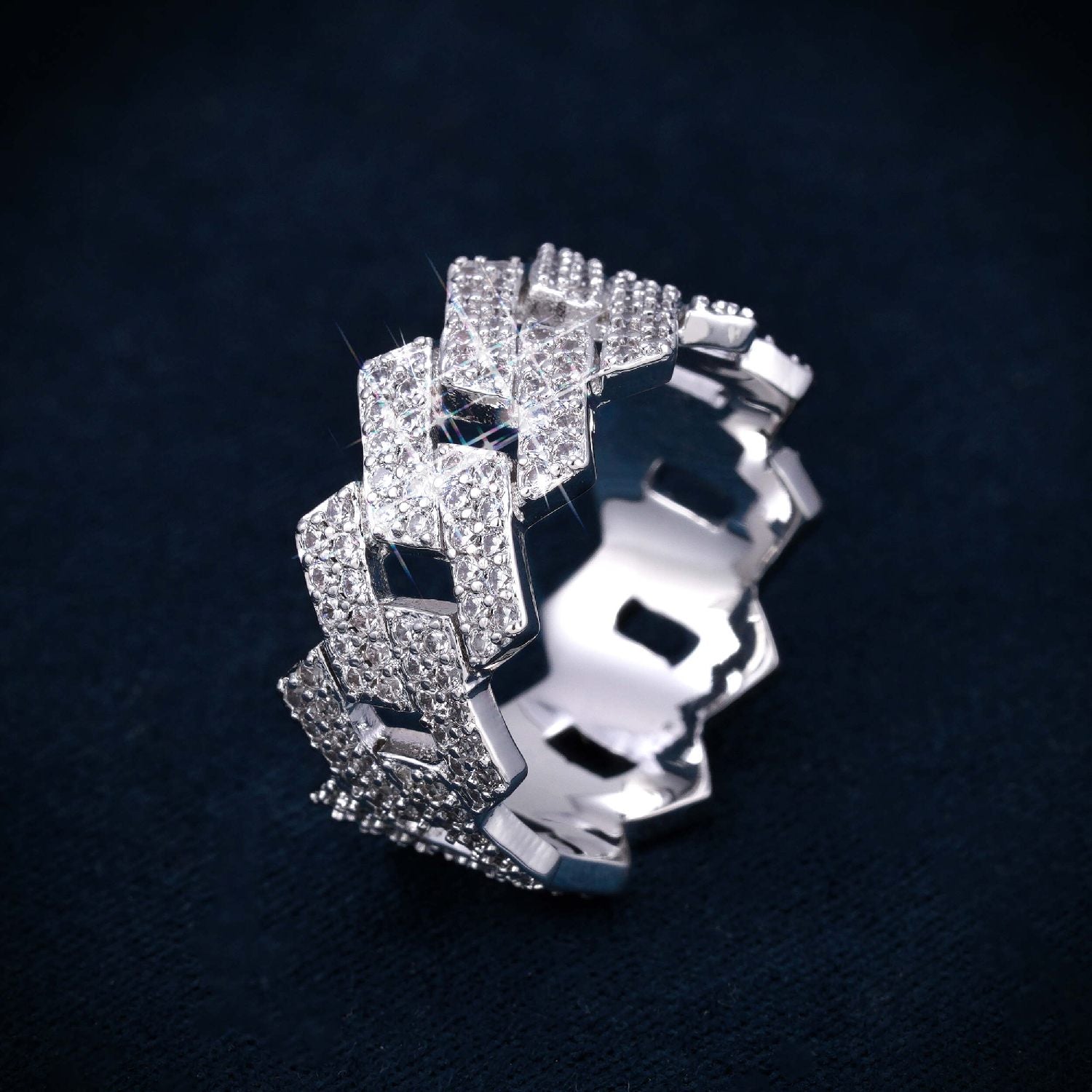 VVS Cuban Link Ring 14K Gold、mySite、hinf8tx79