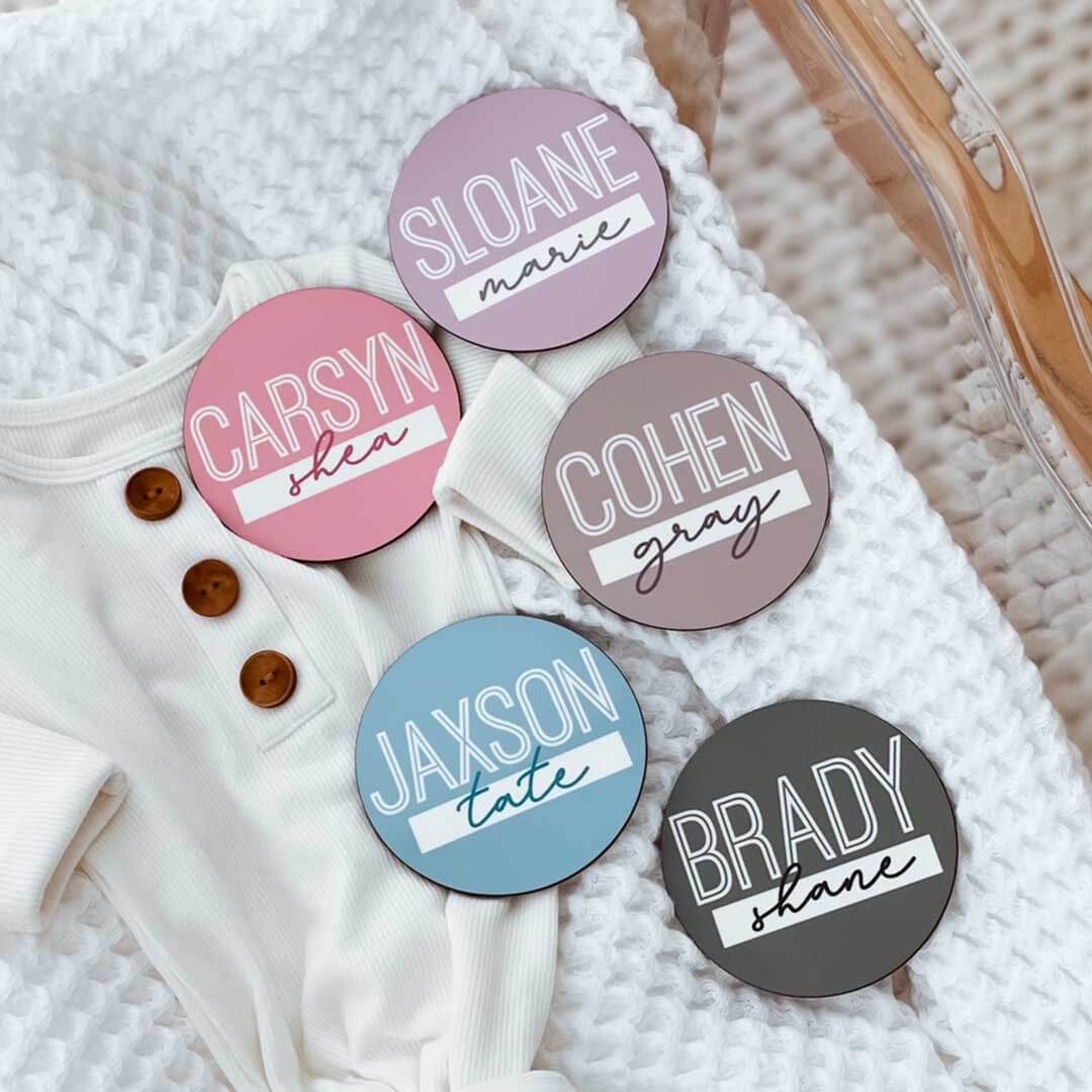  Personalized Block Outline Color Baby Name Announcement、mySite、layawaytickets