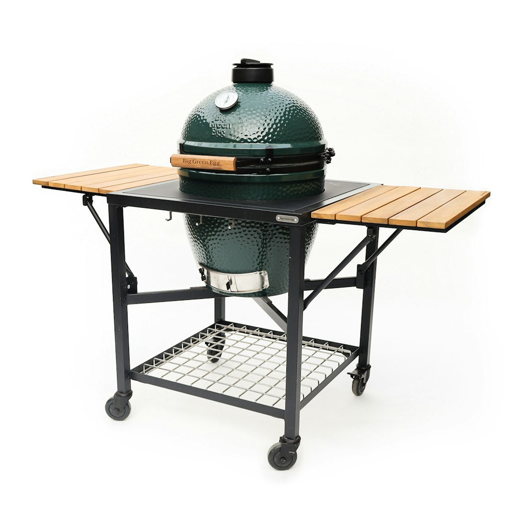 Big Green Egg Modular Nest With Foldable Acacia Shelves、mySite、noshort