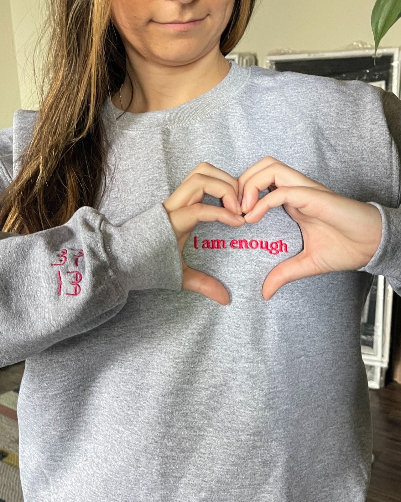 I Am Enough Unisex Crewneck、mySite、bengalsvssteelers