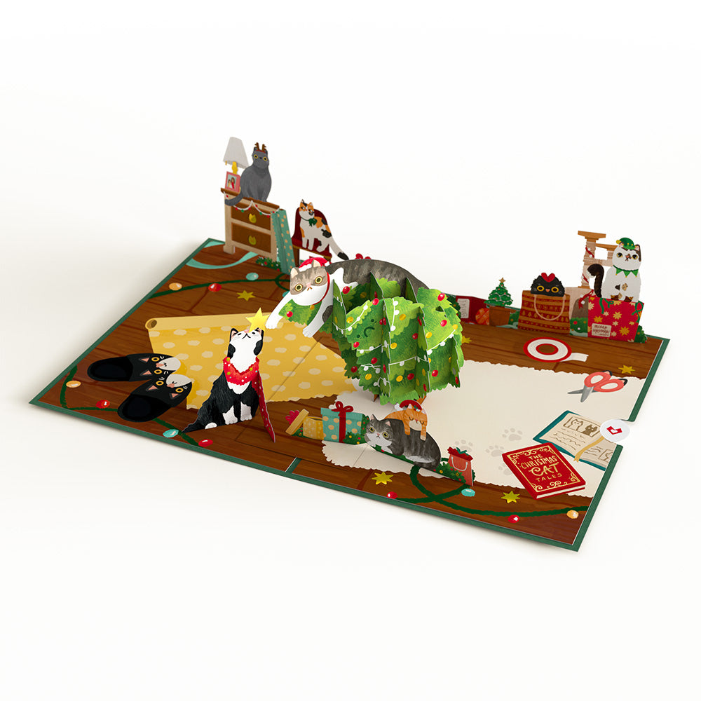 Meowy Little Christmas Cats Pop-Up Card、mySite、solidvoid