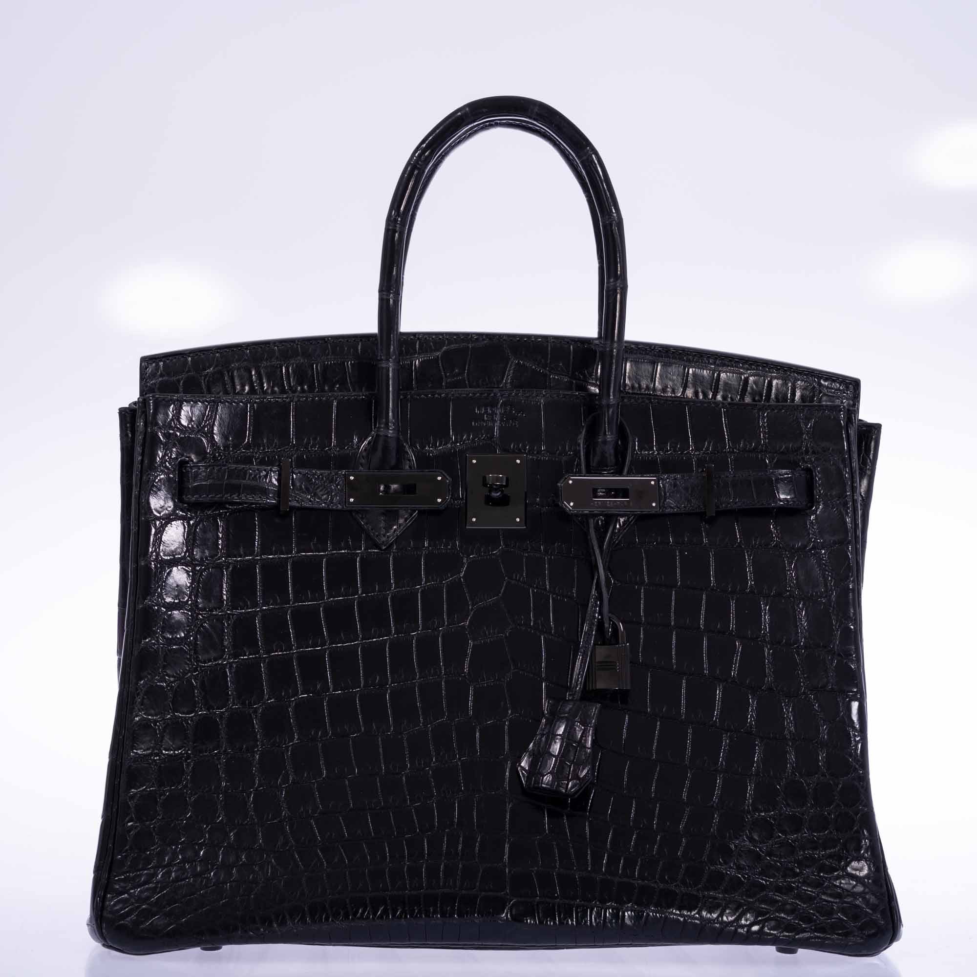 Hermès Birkin 35 SO BLACK Matte Niloticus Crocodile PVD Black Hardware、mySite、garminoutage.com