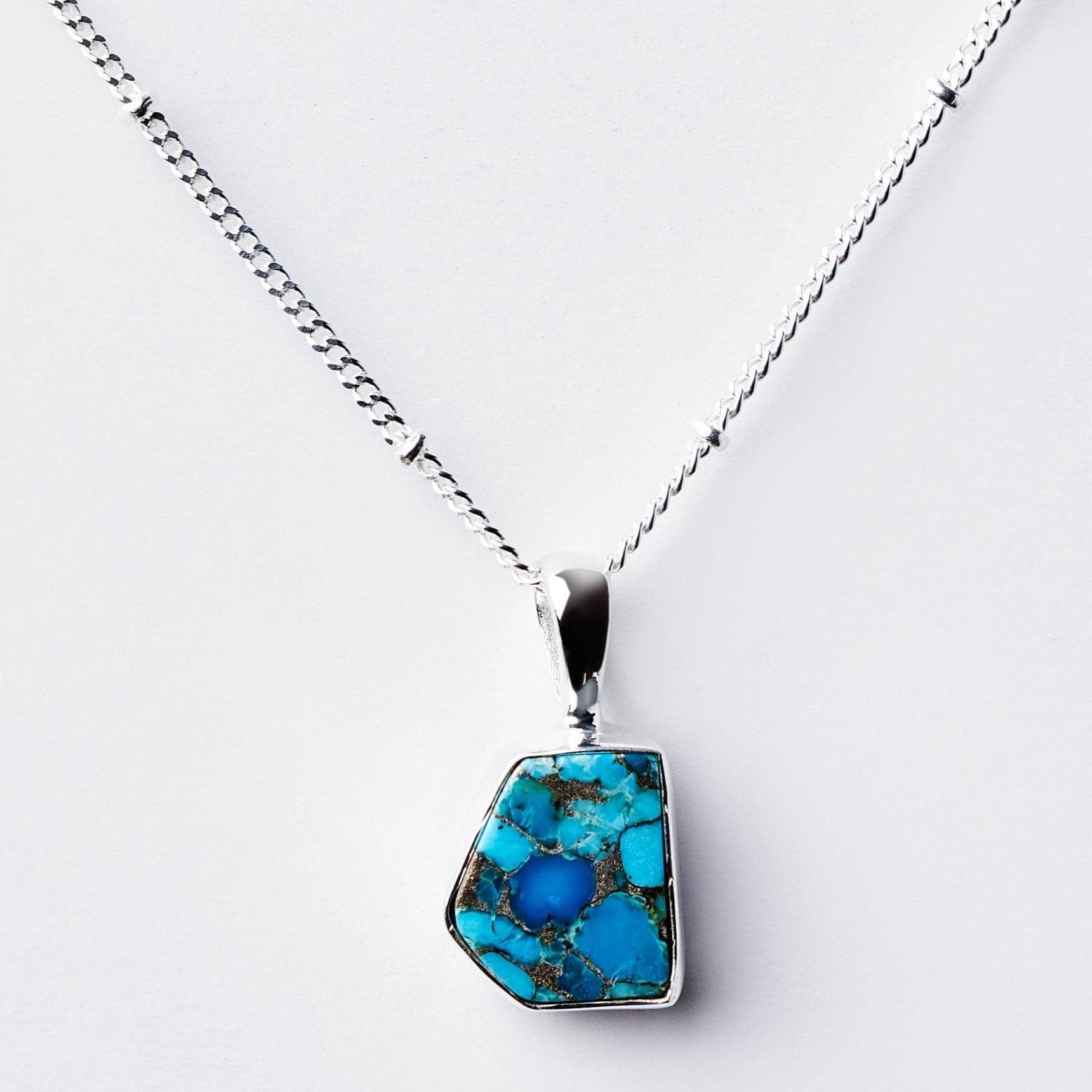 Real Turquoise Raw Crystal Necklace、mySite、hinf8tx79
