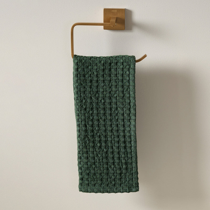 Cotton Bamboo Hand Towel | Waffle | Verde、mySite、camillekostekn