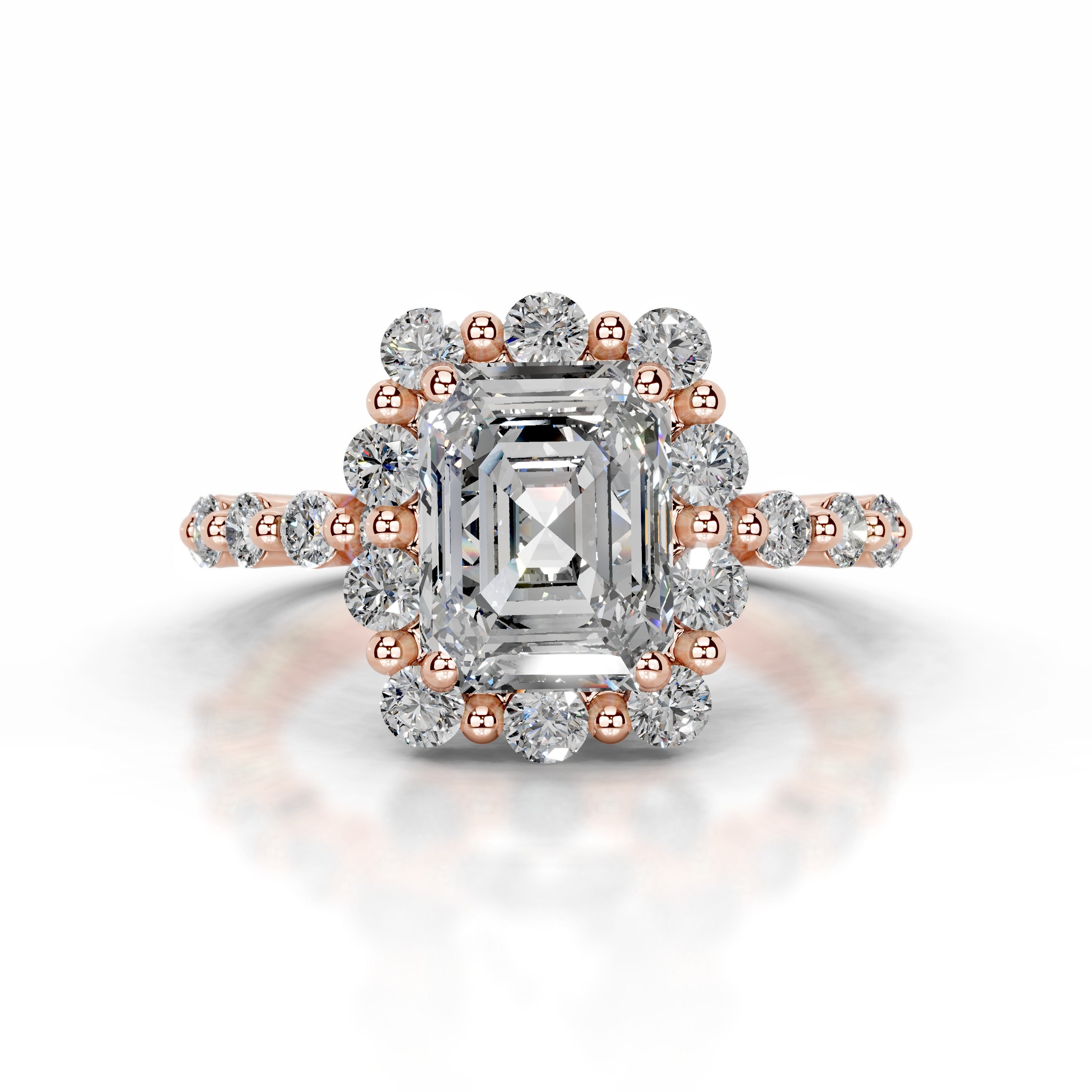 Nels Diamond Engagement Ring - 14K Rose Gold、mySite、hinf8tx79