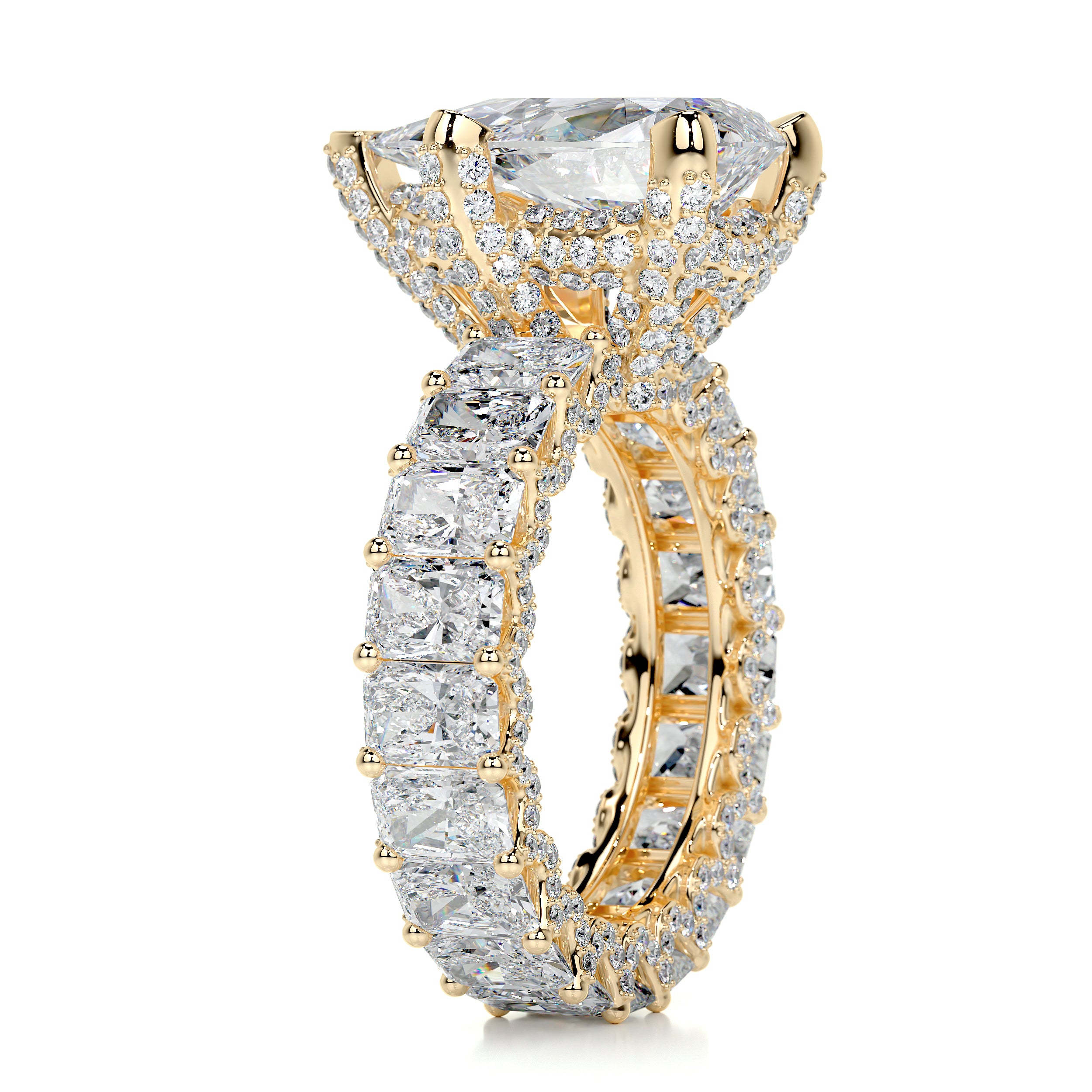 Arabella Diamond Engagement Ring -18K Yellow Gold、mySite、hinf8tx79