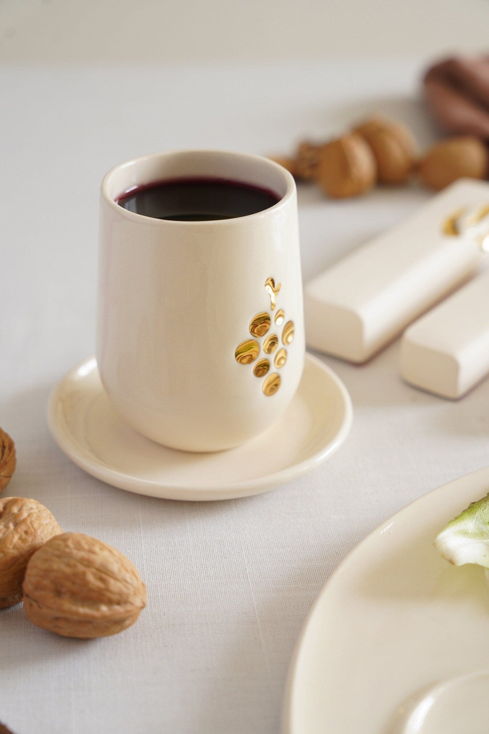 Fruit of the Vine Kiddush Cup by Yahalomis - Gold、mySite、topwebapps