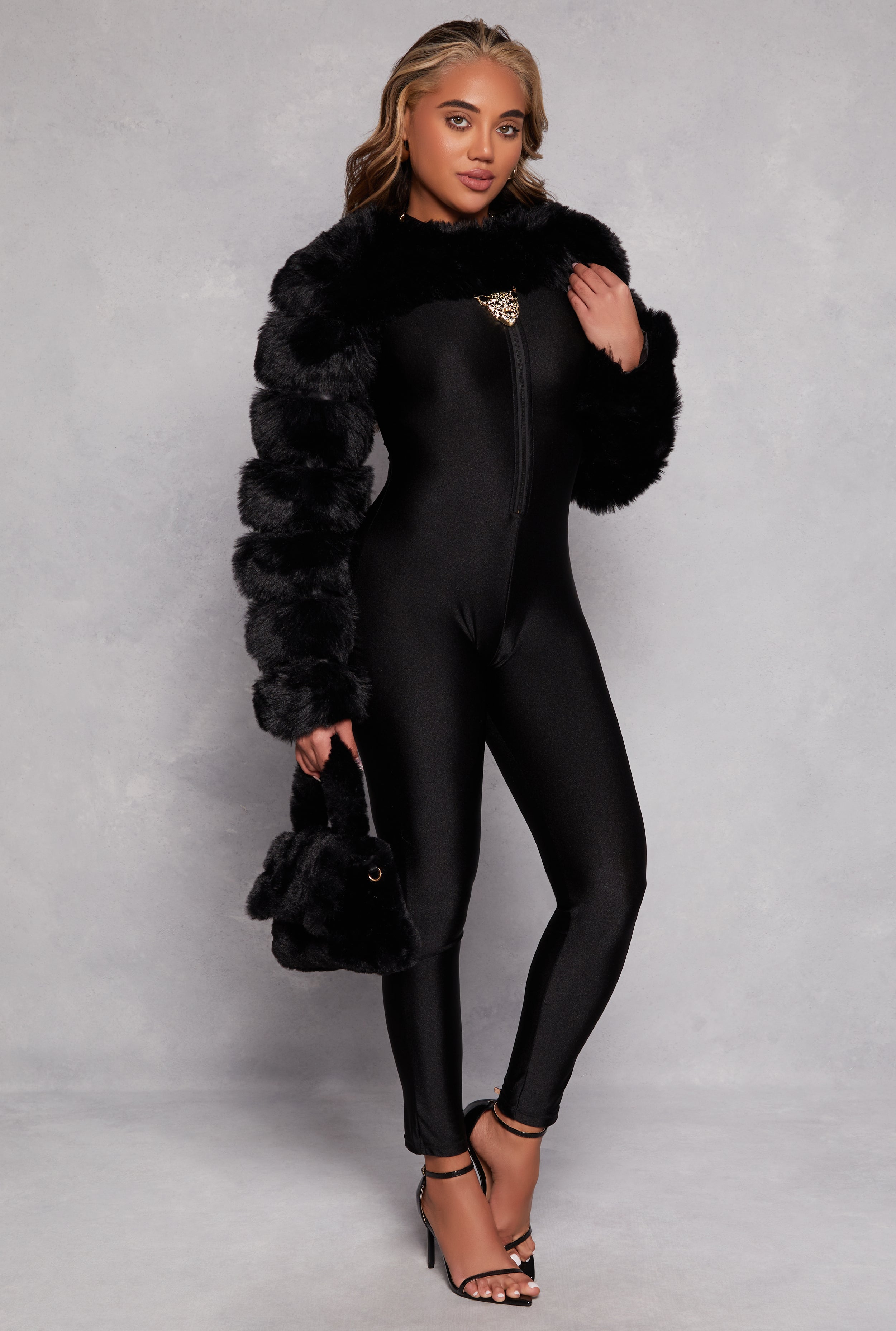 Faux Fur Pullover Bolero Jacket、mySite、camillekostekn