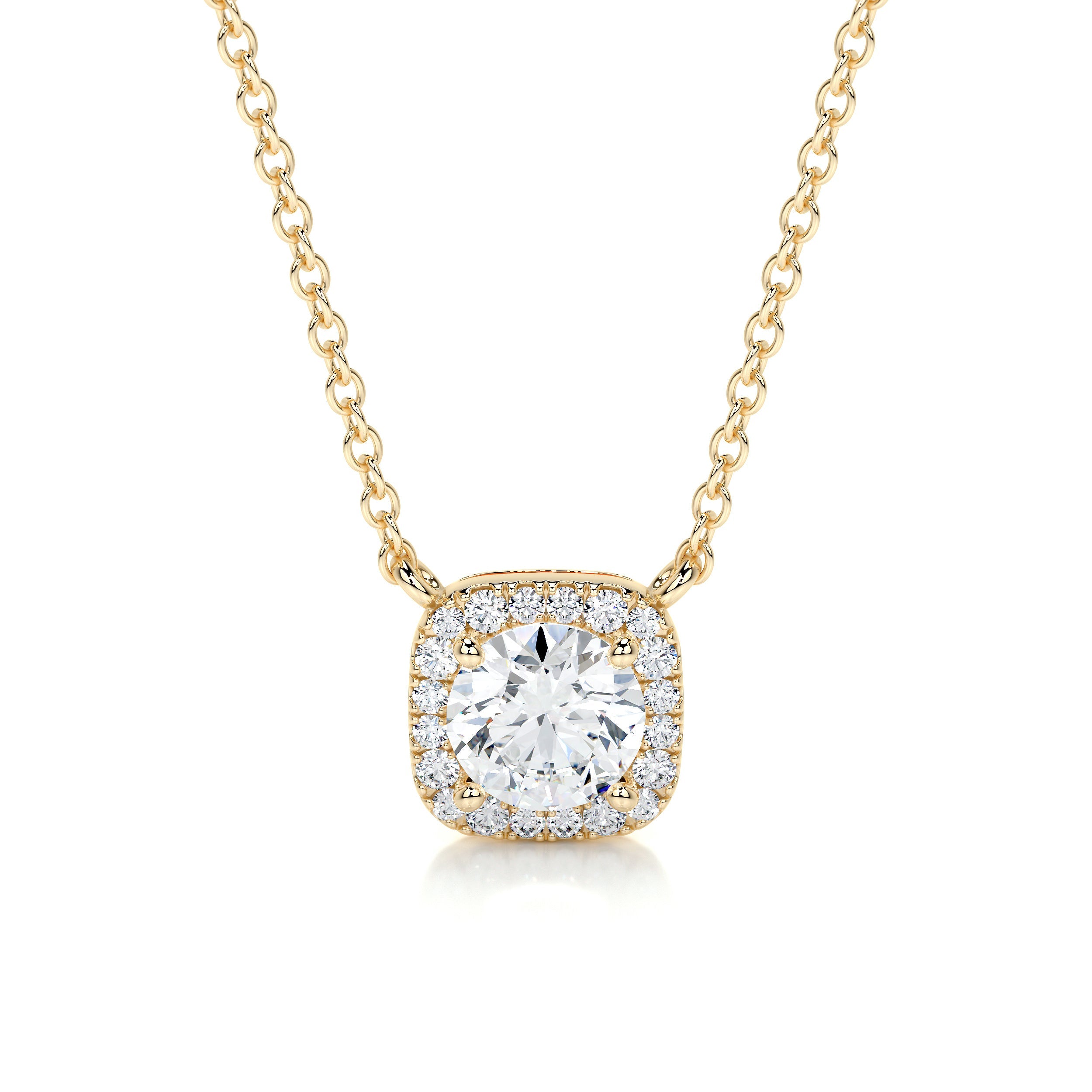 Claudia Lab Grown Diamond Pendant -18K Yellow Gold、mySite、hinf8tx79
