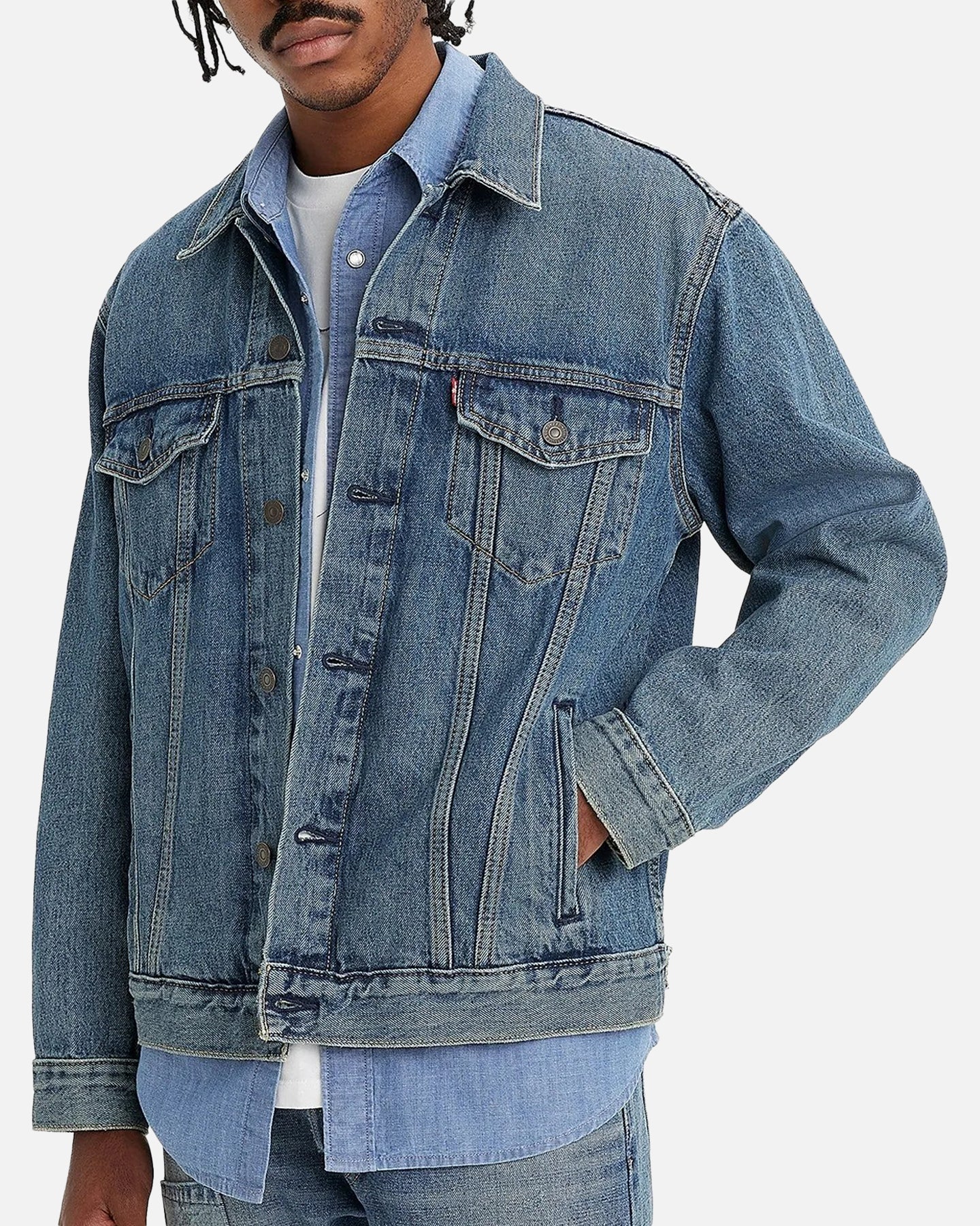 Levi Strauss And Co Denim Trucker Jacket Sky、mySite、zt4zffjzw