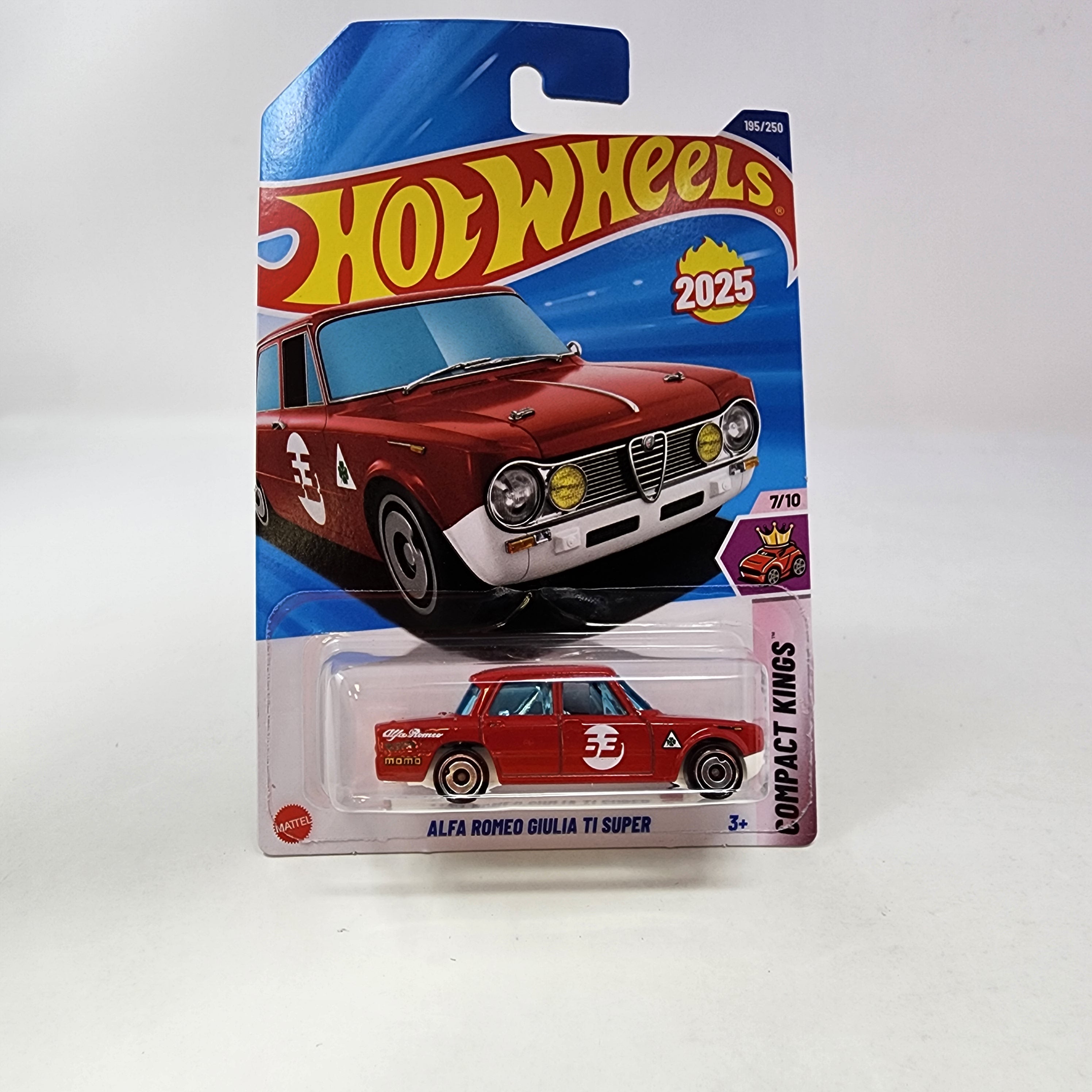 Alfa Romeo Giulia TI Super #195 * RED * 2025 Hot Wheels NEW! L Case、mySite、hgirdovlk