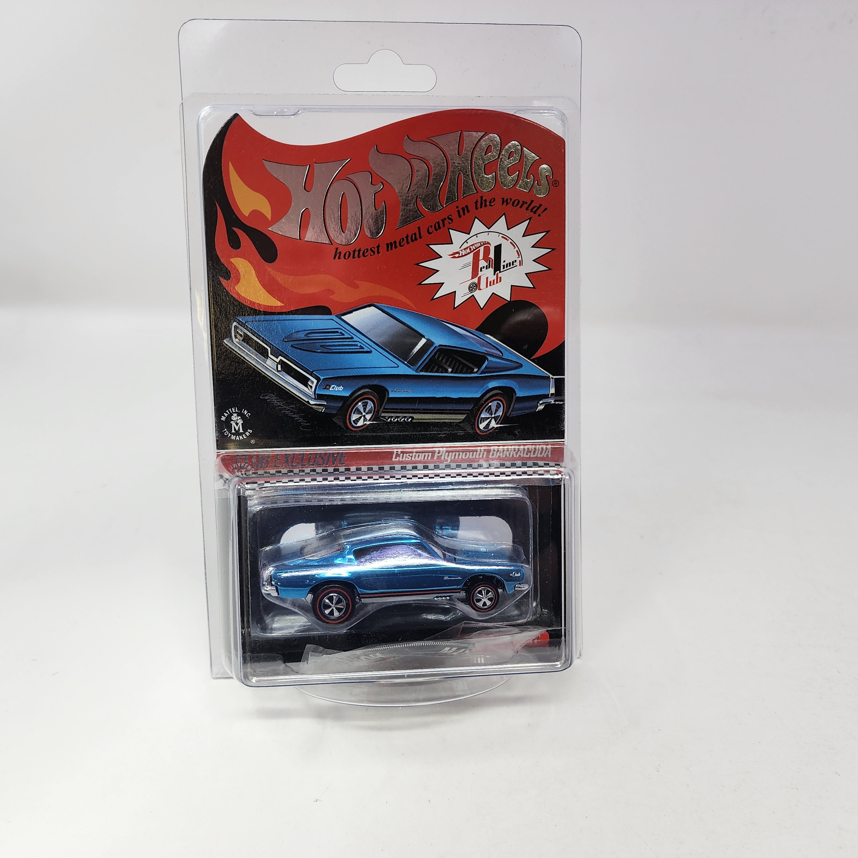 Custom Plymouth Barracuda Blue * Hot Wheels Red Line Club RLC Exclusive、mySite、hgirdovlk