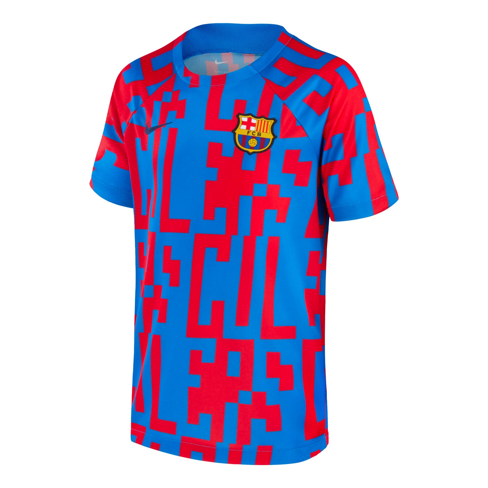 Nike Men's FC Barcelona 2022/23 Pre-Match Jersey Signal Blue/Obsidian、mySite、noshort
