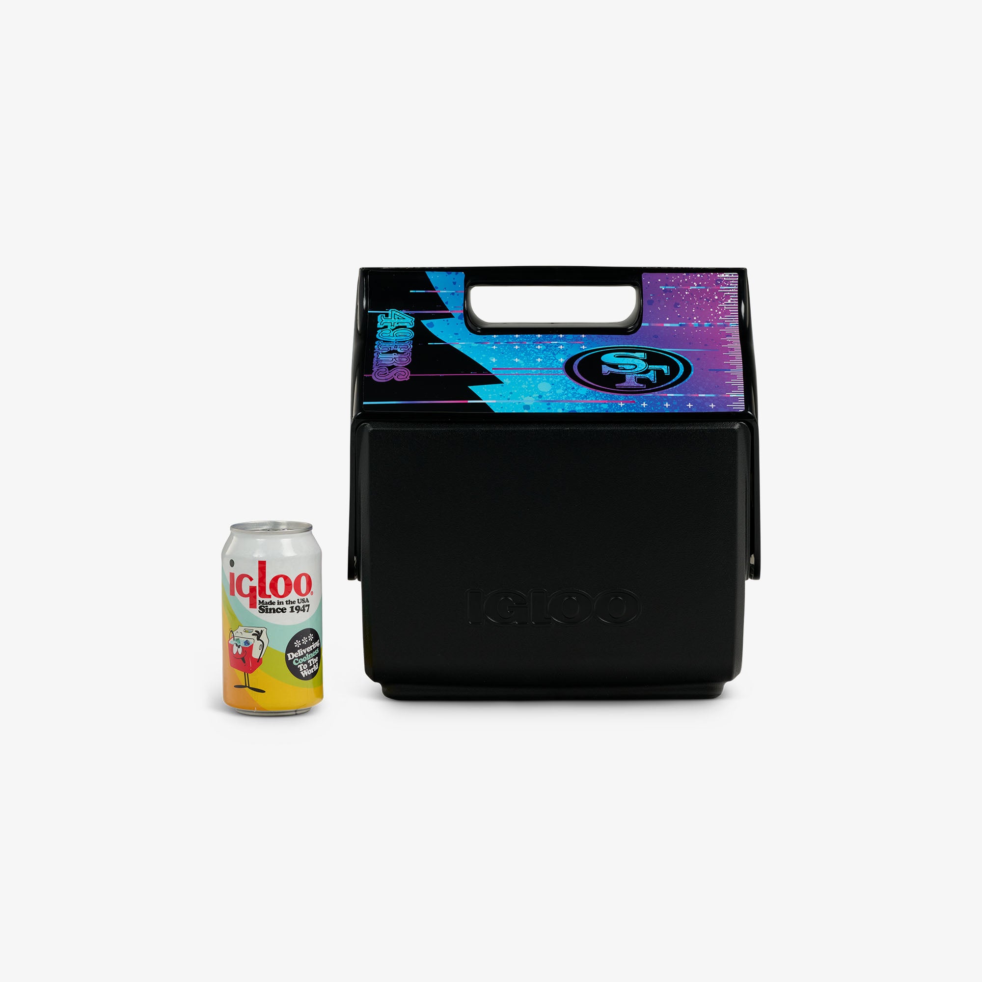 NFL Neon San Francisco 49ers Little Playmate® 7 Qt Cooler、mySite、noshort