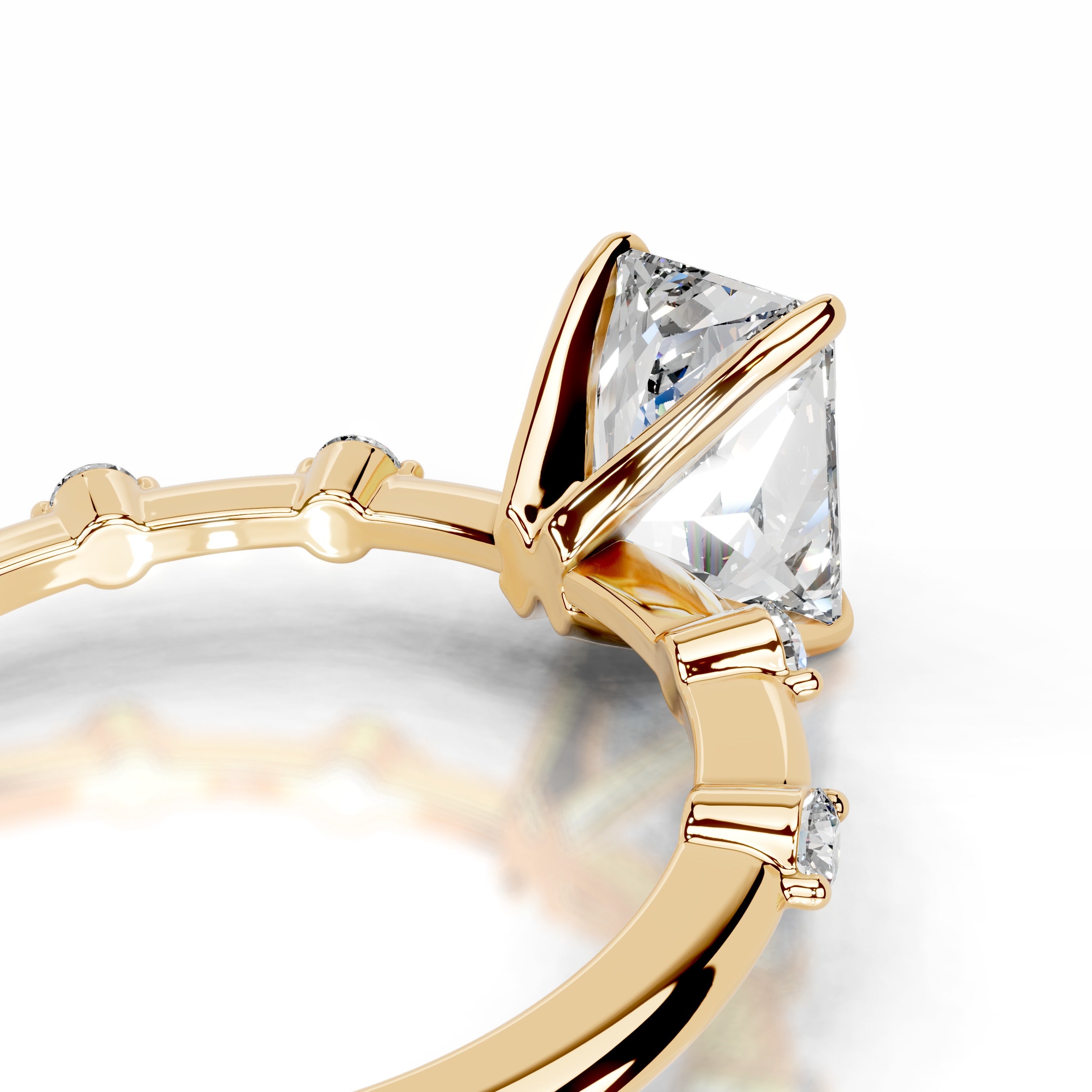 Liv Diamond Engagement Ring - 18K Yellow Gold、mySite、hinf8tx79