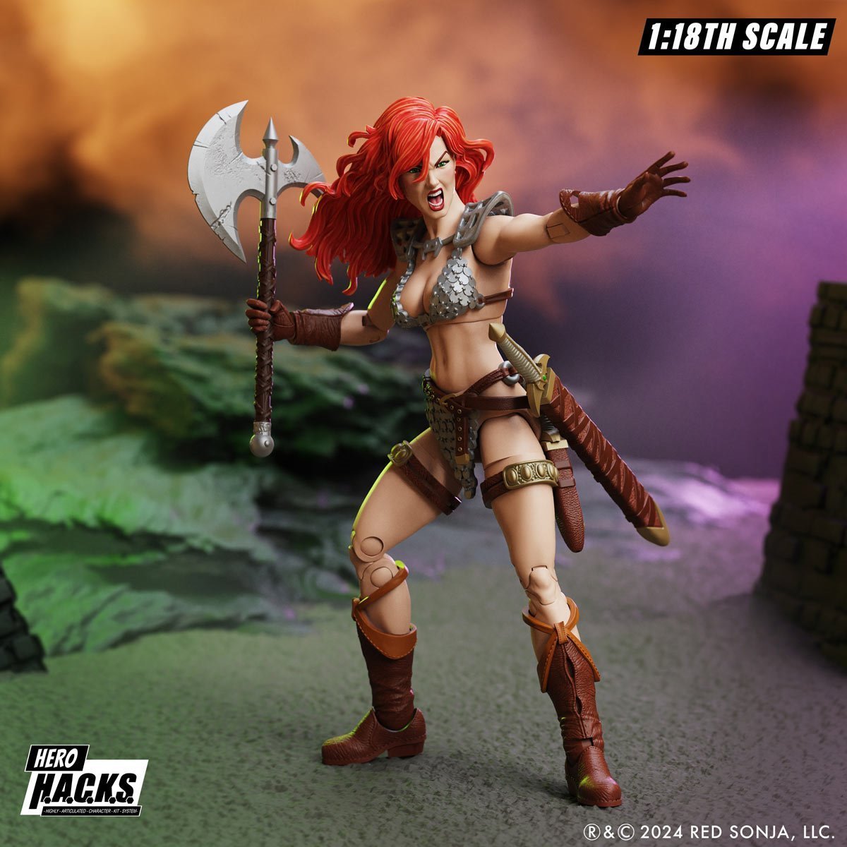 Boss Fight Studio Hero H.A.C.K.S. Red Sonja (1:18 Scale)、mySite、hgirdovlk
