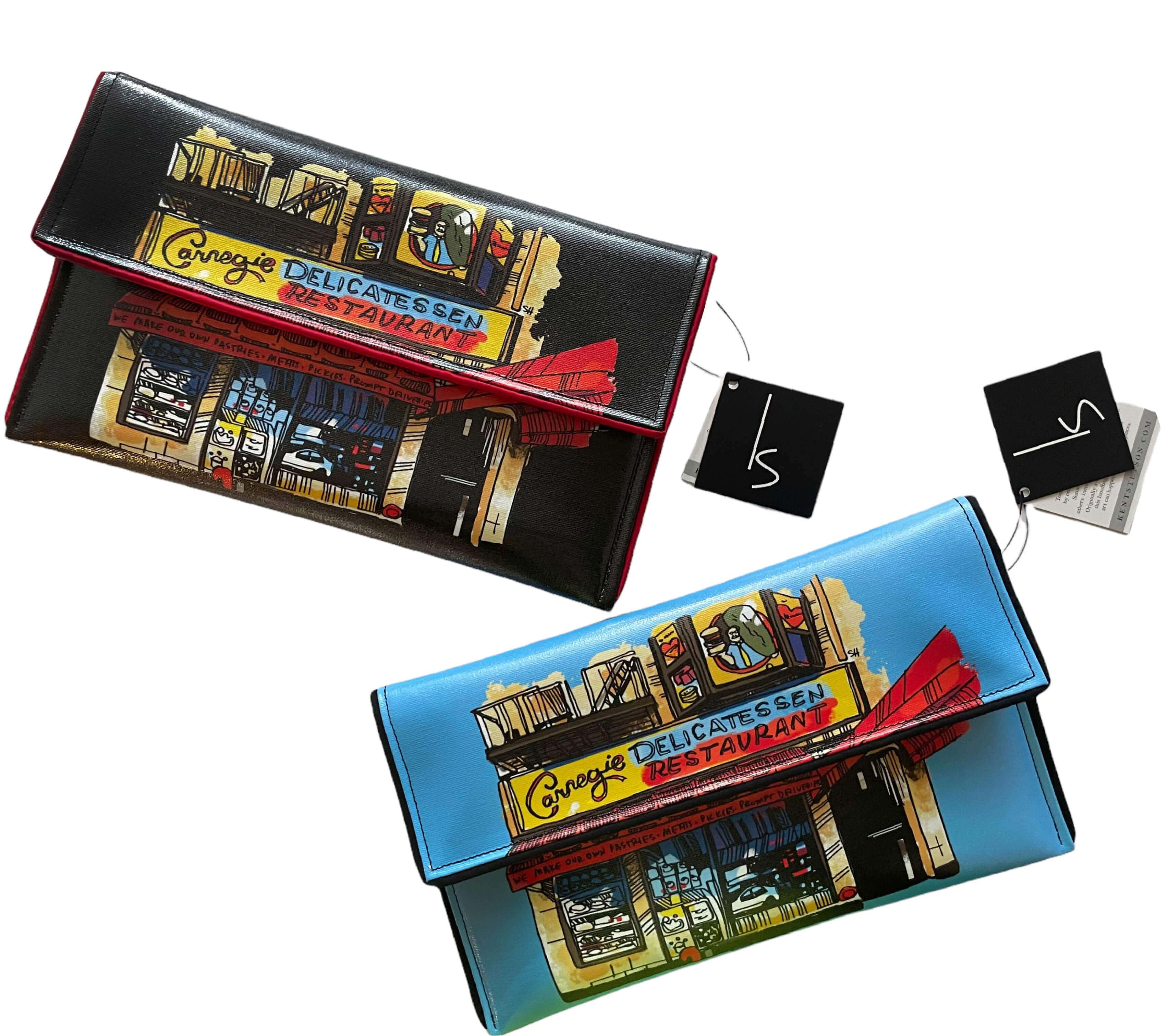 Carnegie Deli Clutch by Kent Stetson - Blue or Black、mySite、topwebapps