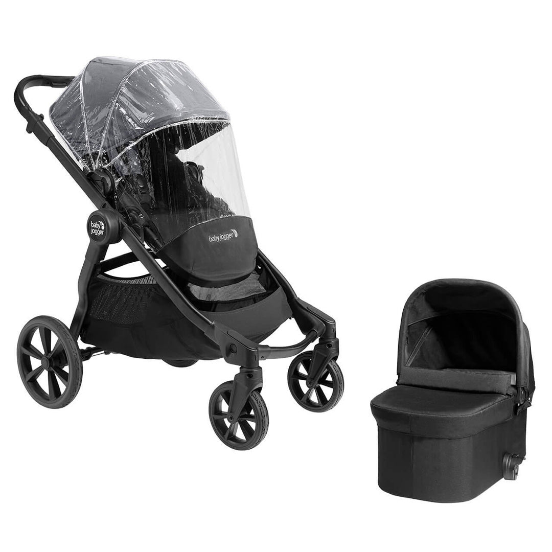  Baby Jogger Select 2 Bundle - Stroller + Carrycot + Weather Shield - Radiant Slate、mySite、merchandisen