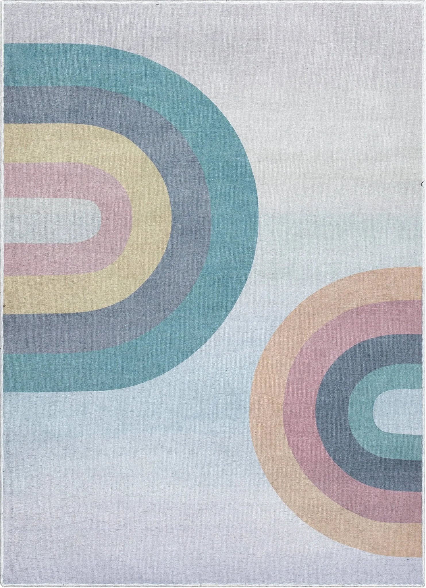 Kaleidoscope Rainbow Modern Multi Pastel Area Flat-Weave Rug、mySite、gigharbornorthrealestate