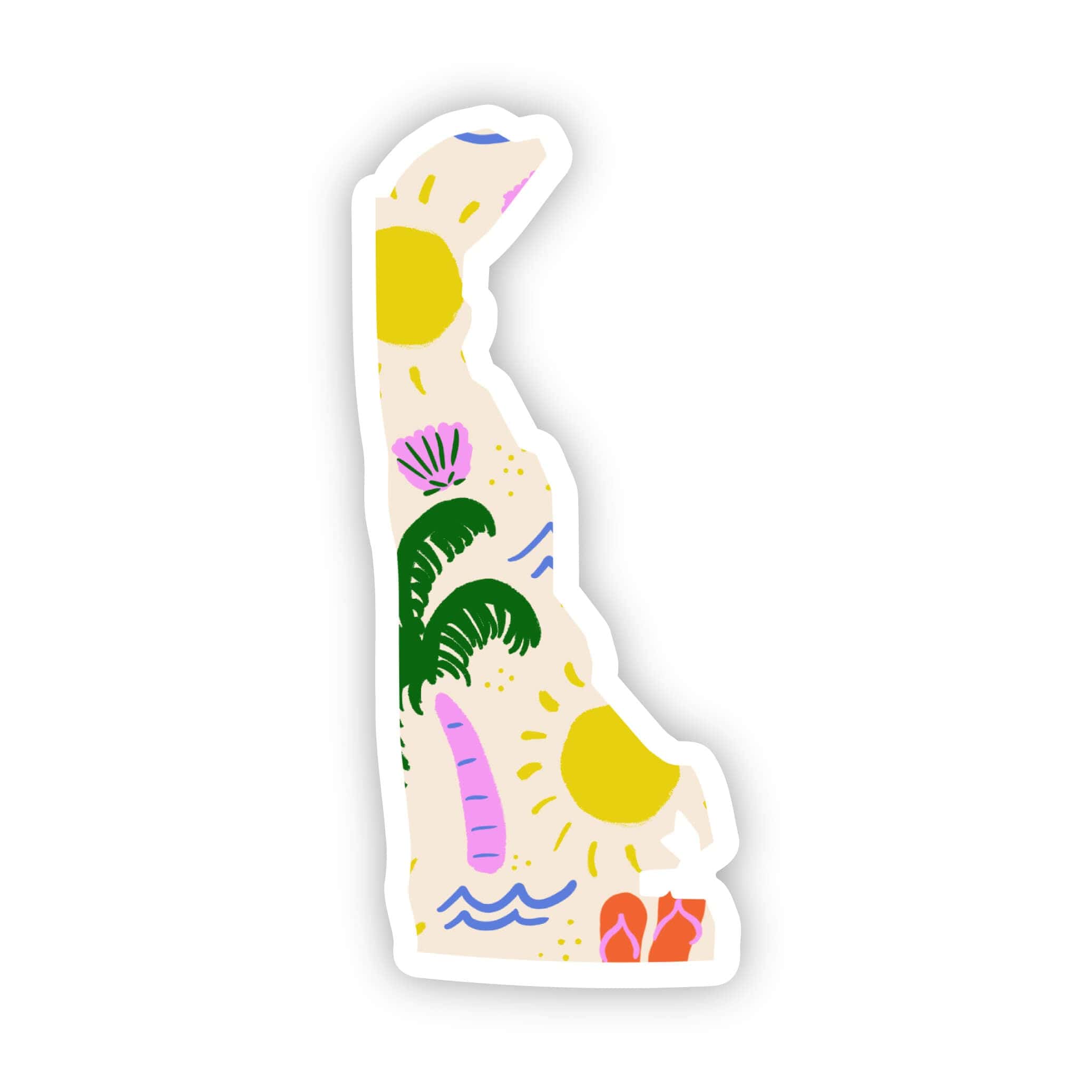  Delaware Sticker - Beach、mySite、elrpsem3k