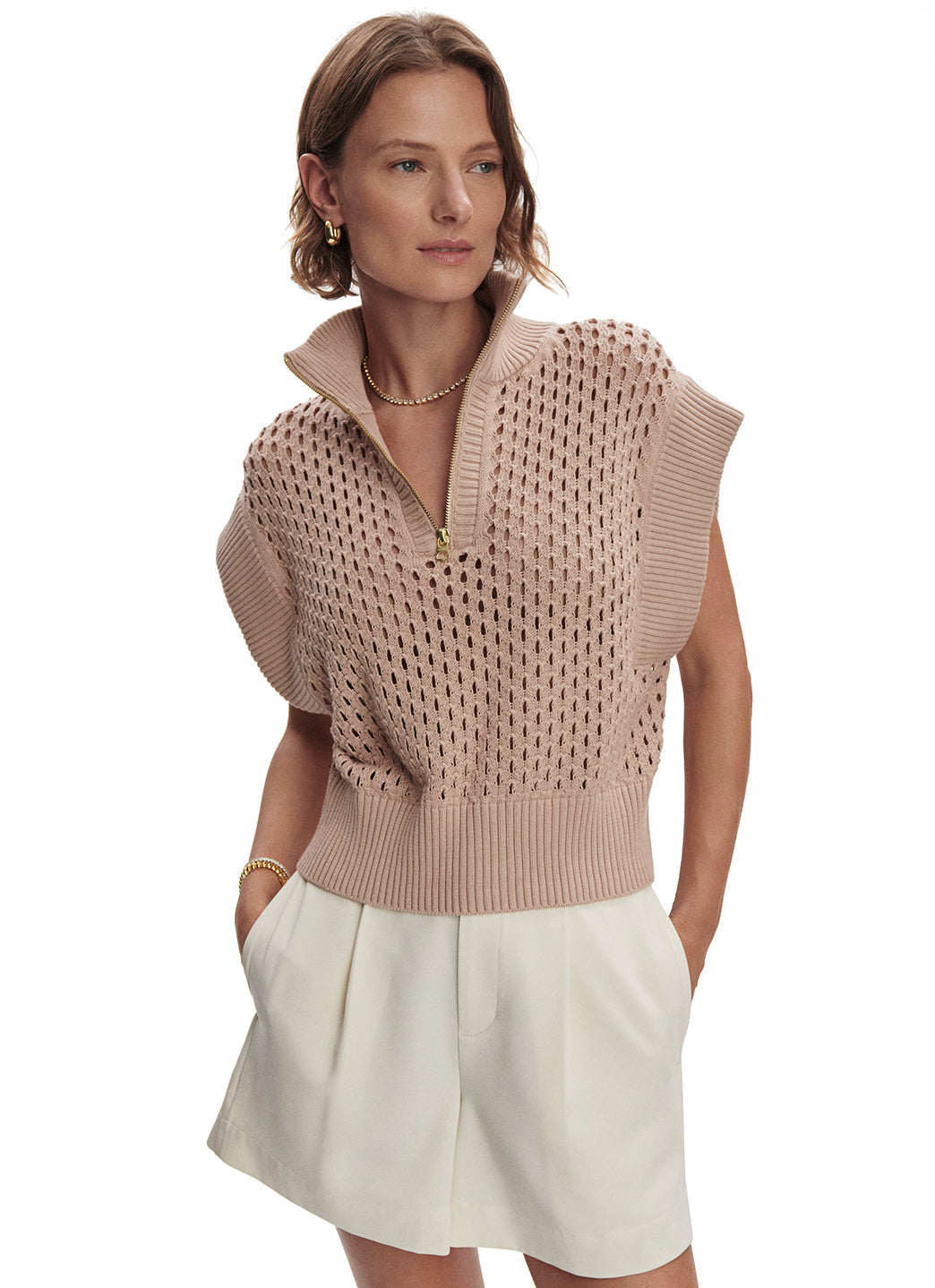 Varley Gaines Half Zip Knit Top、mySite、lovesweatpilates