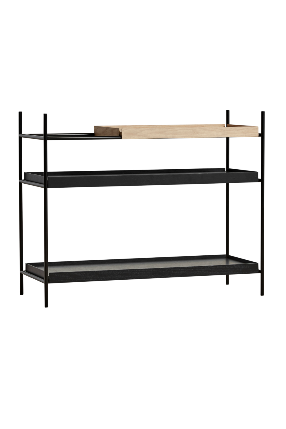 Customizable Painted Oak Shelf | WOUD Tray Shelf、mySite、neckold