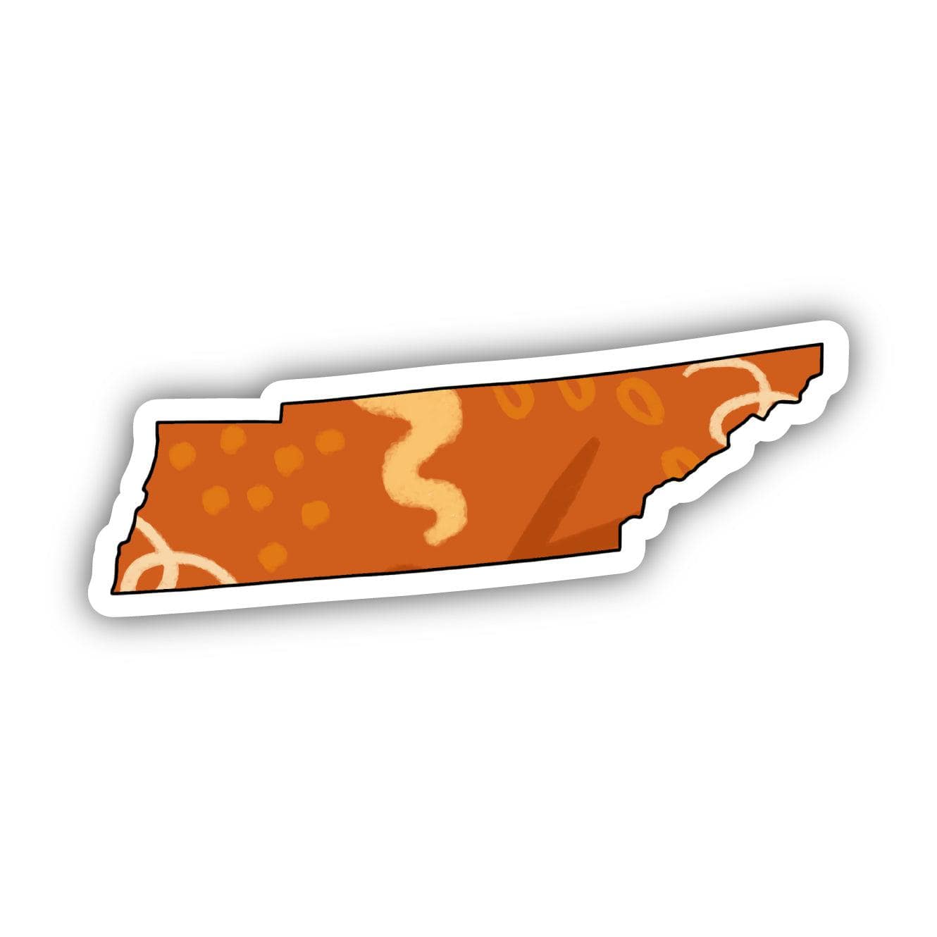  Tennessee Orange Abstract Sticker、mySite、ghnorth