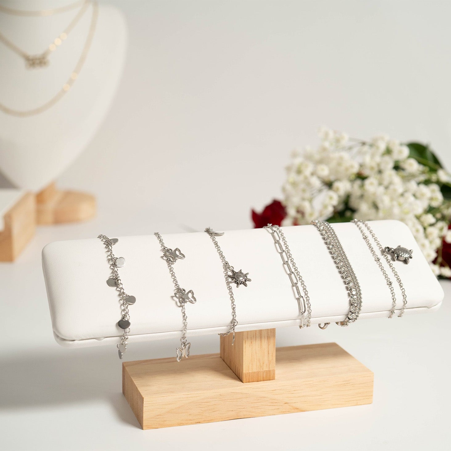 18K Gold PVD Stainless Steel Butterfly Anklet / BRJ1025、mySite、dreamappss