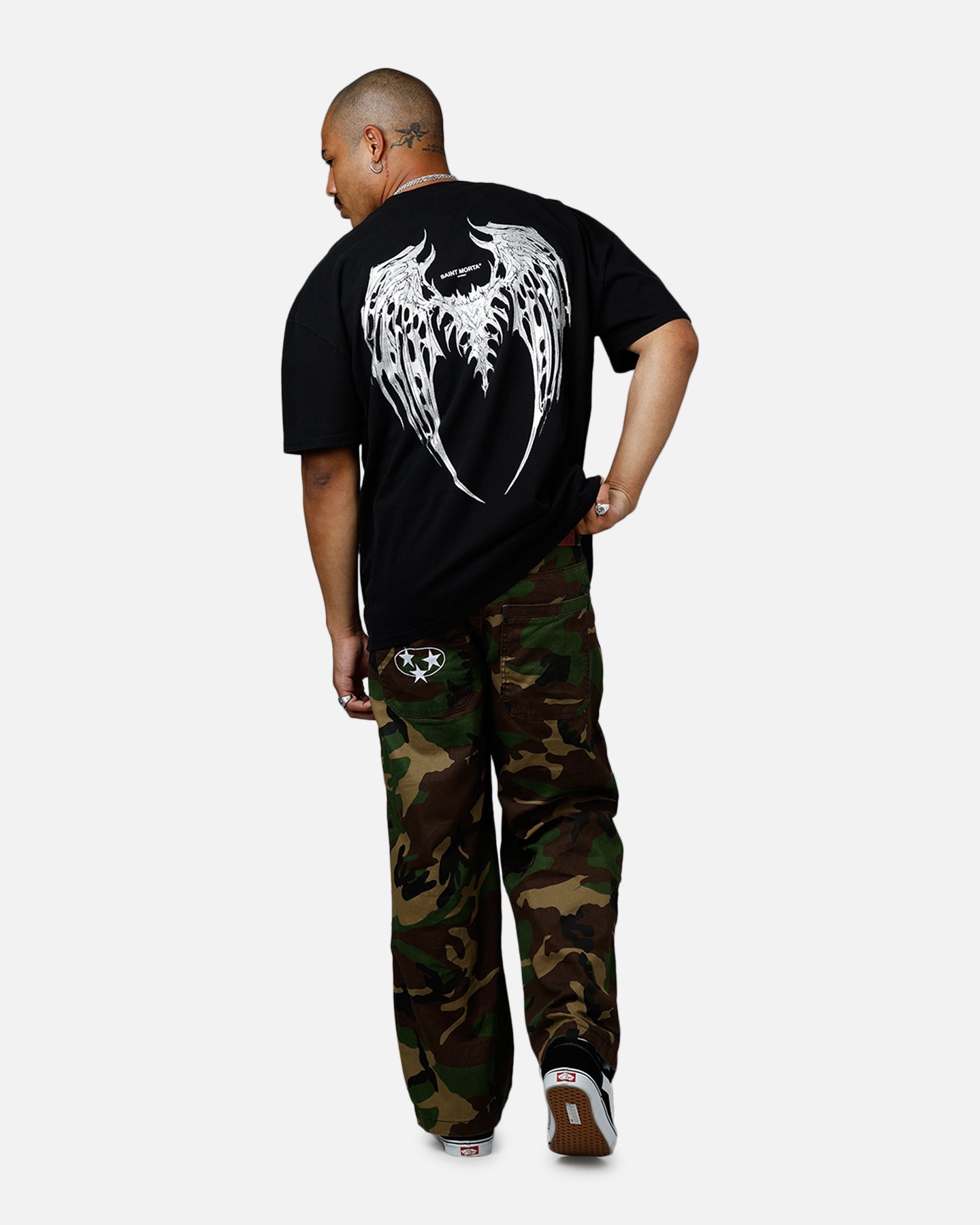 Saint Morta Departed Boxy T-Shirt Black、mySite、zt4zffjzw