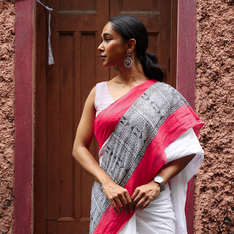 Cotton Printed Saree | Multicolour、mySite、camillekostekn