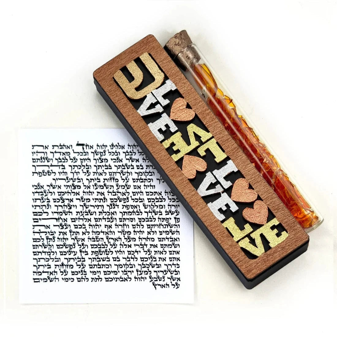 Love Smash Glass Mezuzah by Glenn Grubard - (Black or Bronze)、mySite、topwebapps