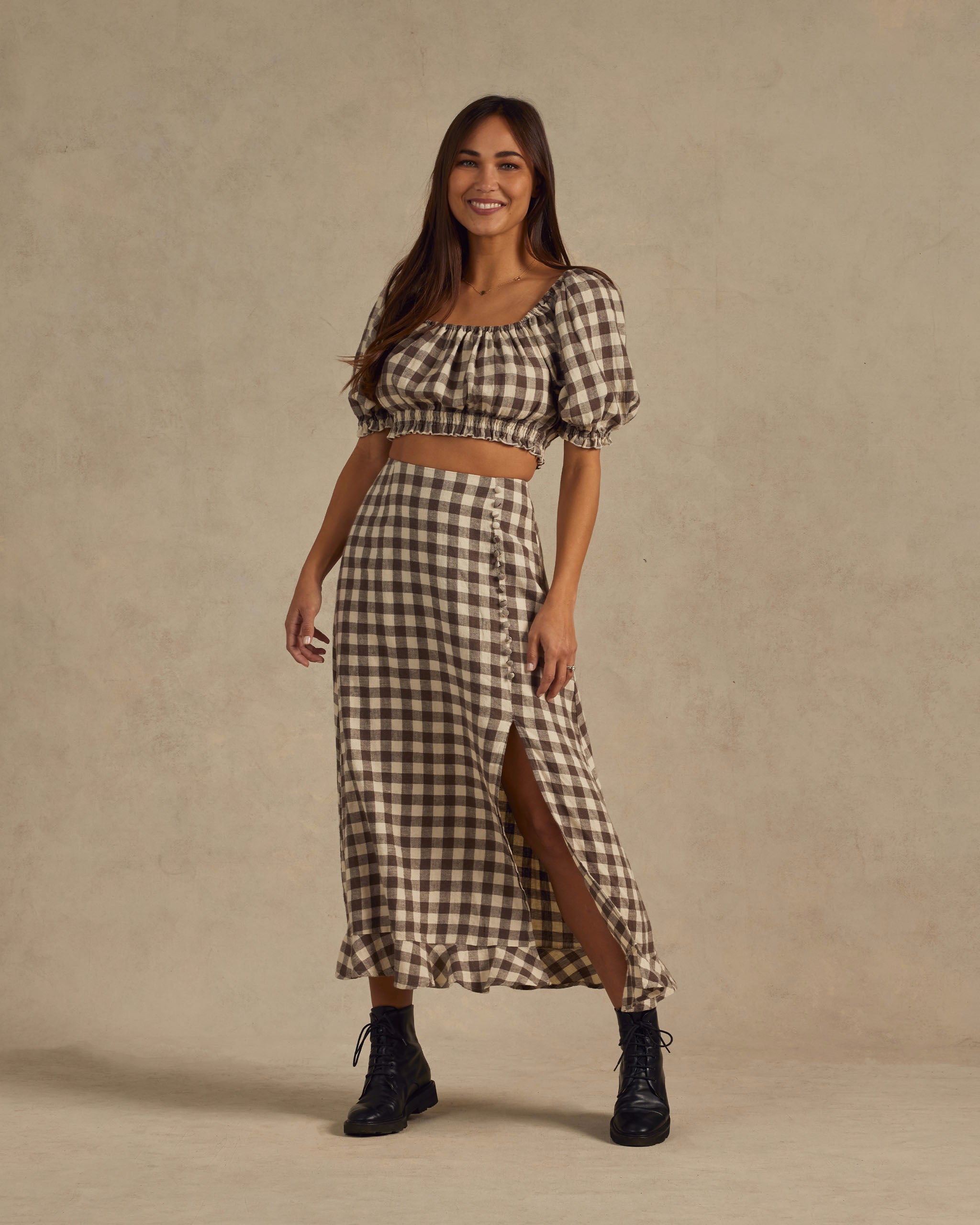  Sazan Top | Charcoal Check、mySite、layawaytickets
