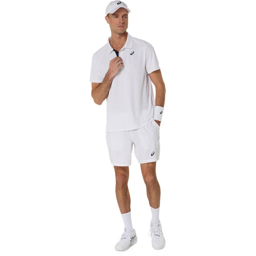 Asics Men's Court Polo Shirt (Brilliant White)