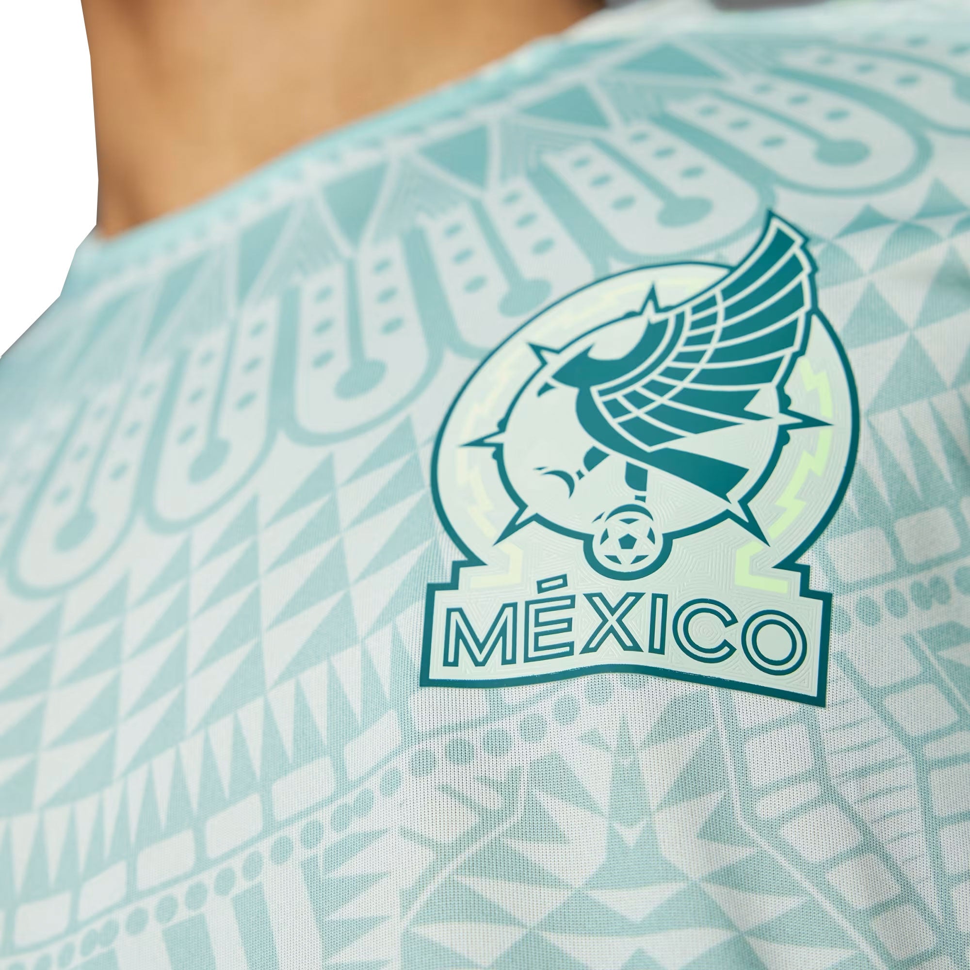 adidas Men's Mexico 2024/25 Authentic Away Jersey Light Green、mySite、noshort