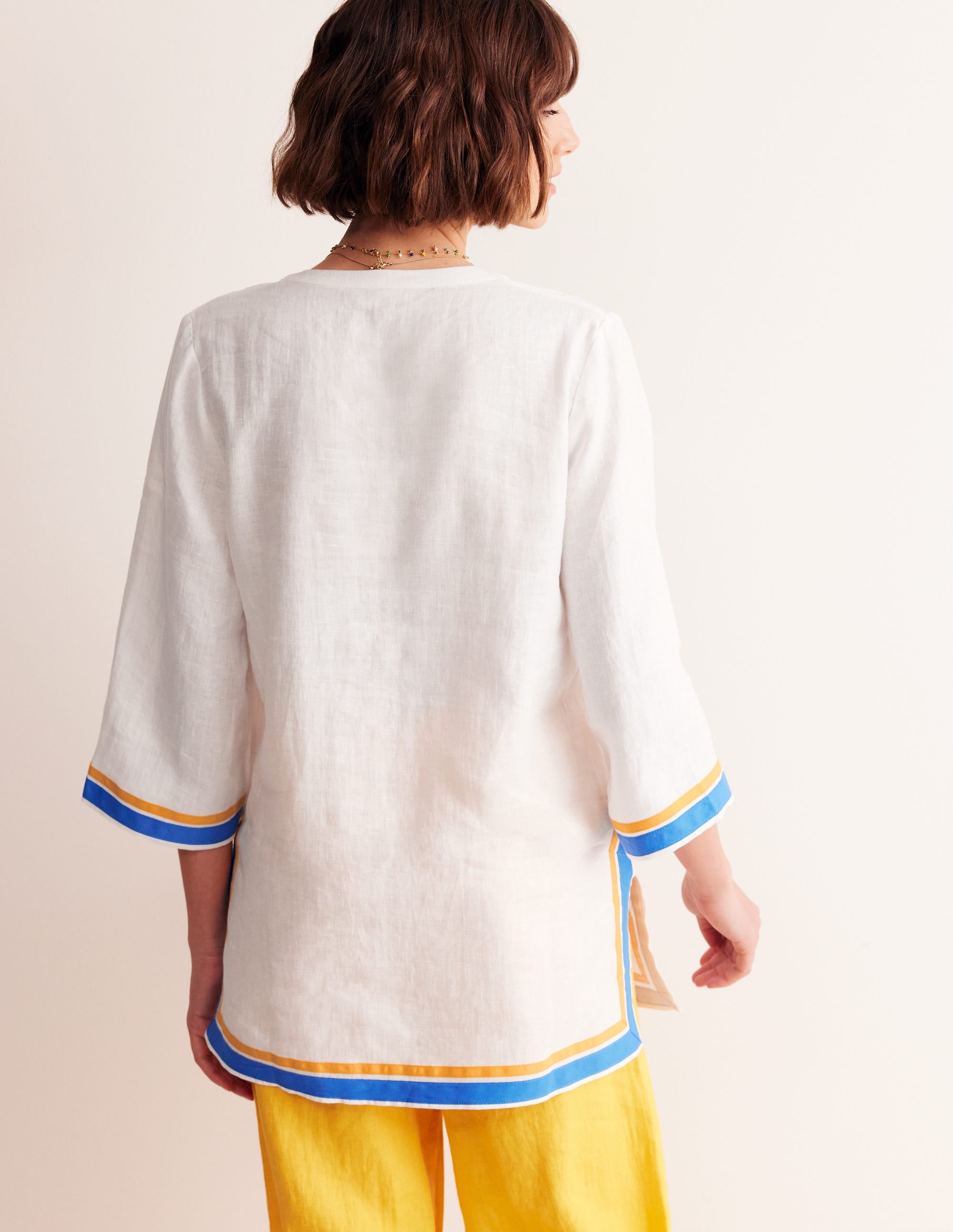  Neck Detail Tunic Top-White, Surf the Web、mySite、ashleygrahame