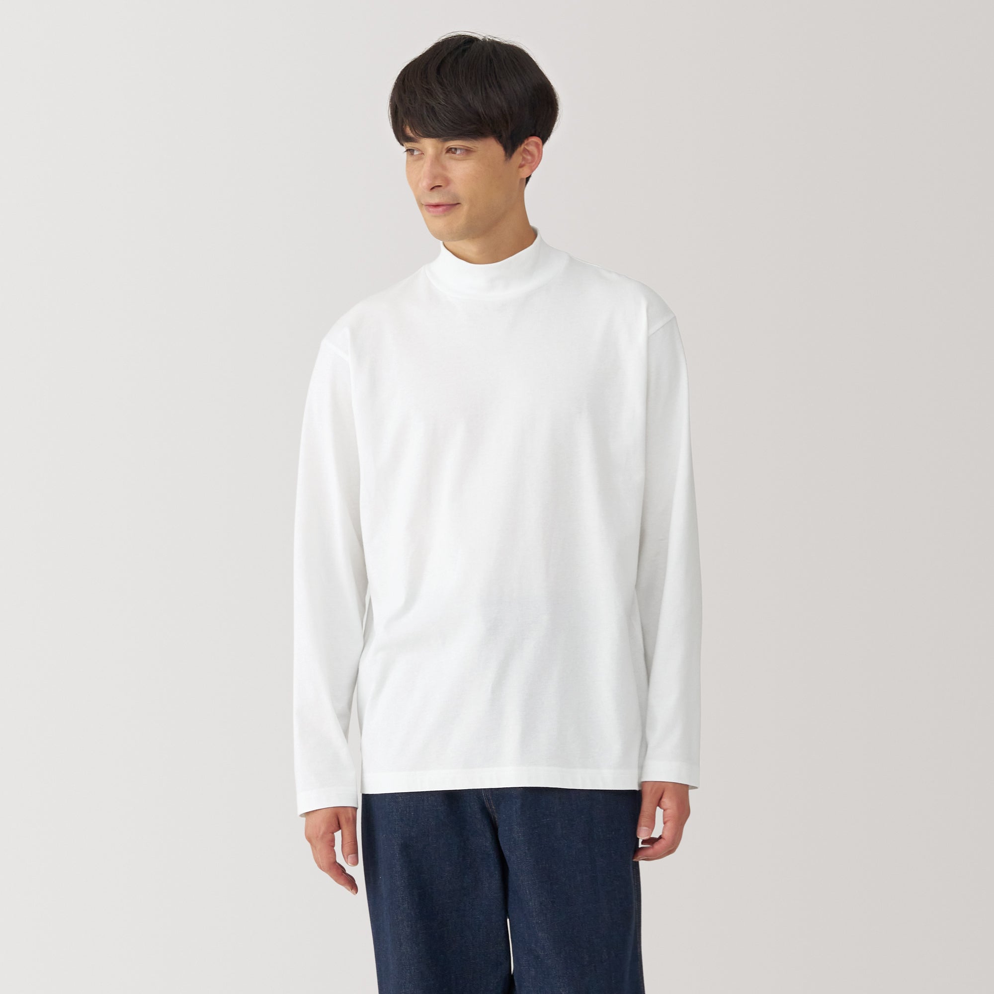  Men's Brushed High Neck Long Sleeve T-Shirt、mySite、sugarbowlscore