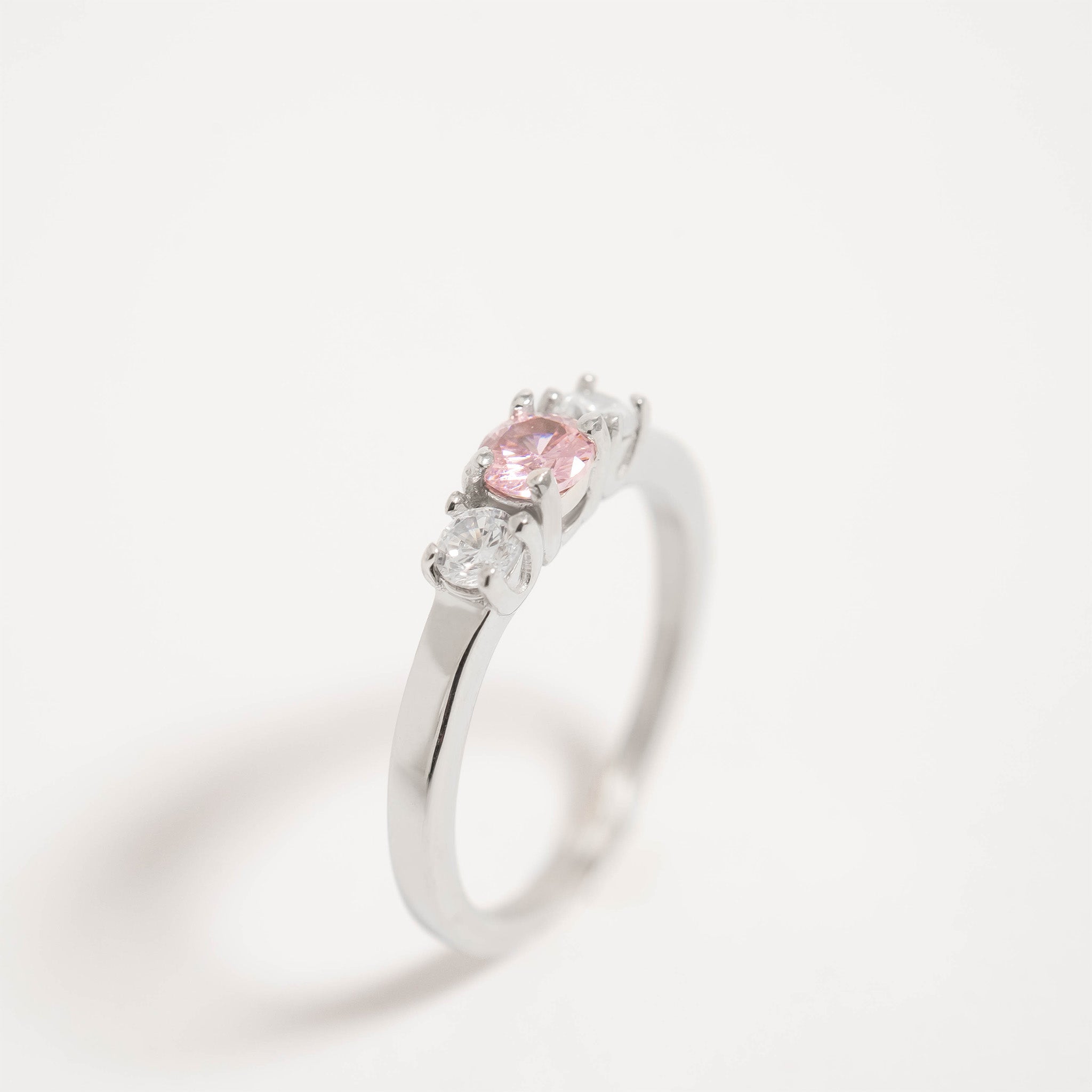 Stainless Steel Small CZ Accent Birthstone Ring / KSR0001、mySite、dreamappss