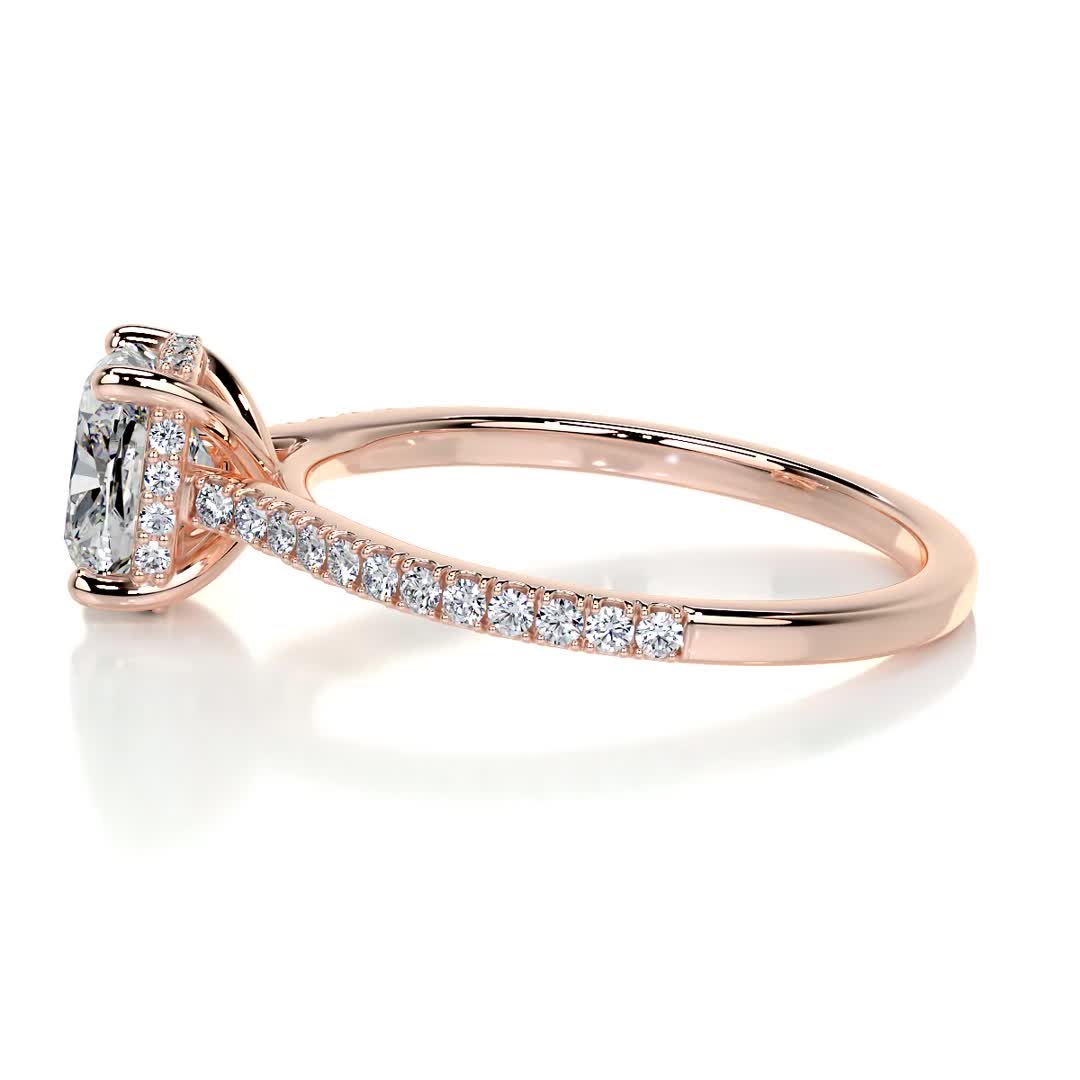 Deandra Diamond Engagement Ring -18K Yellow Gold、mySite、hinf8tx79