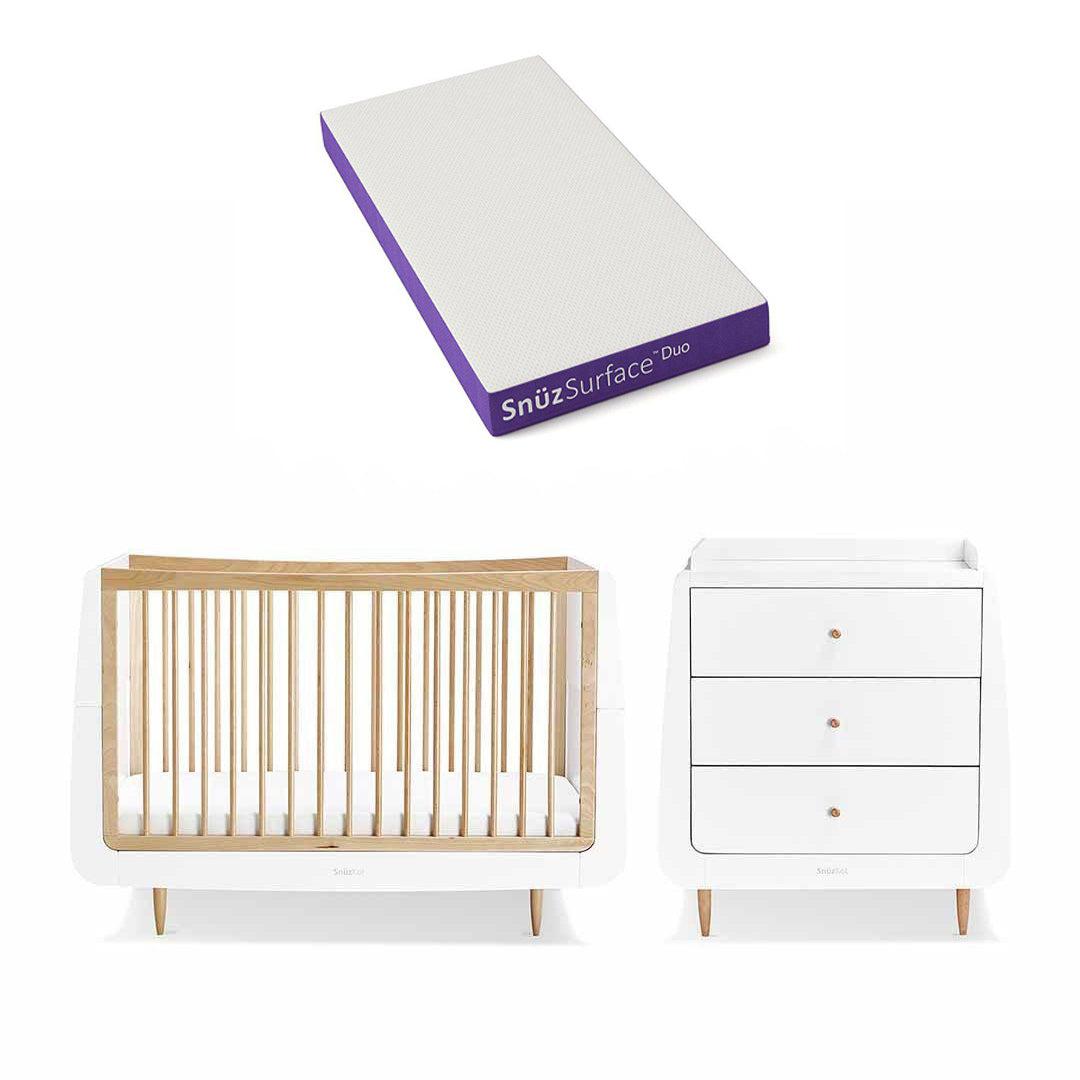  SnuzKot Skandi 2 Piece Nursery Furniture Set - Natural、mySite、merchandisen