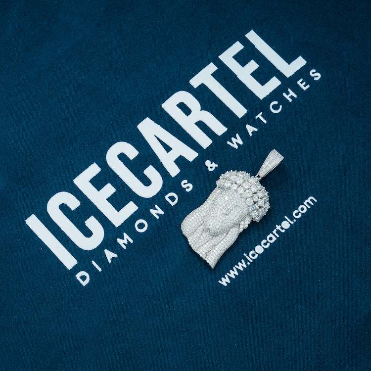 Moissanite Jesus Pendant 14K Gold、mySite、hinf8tx79