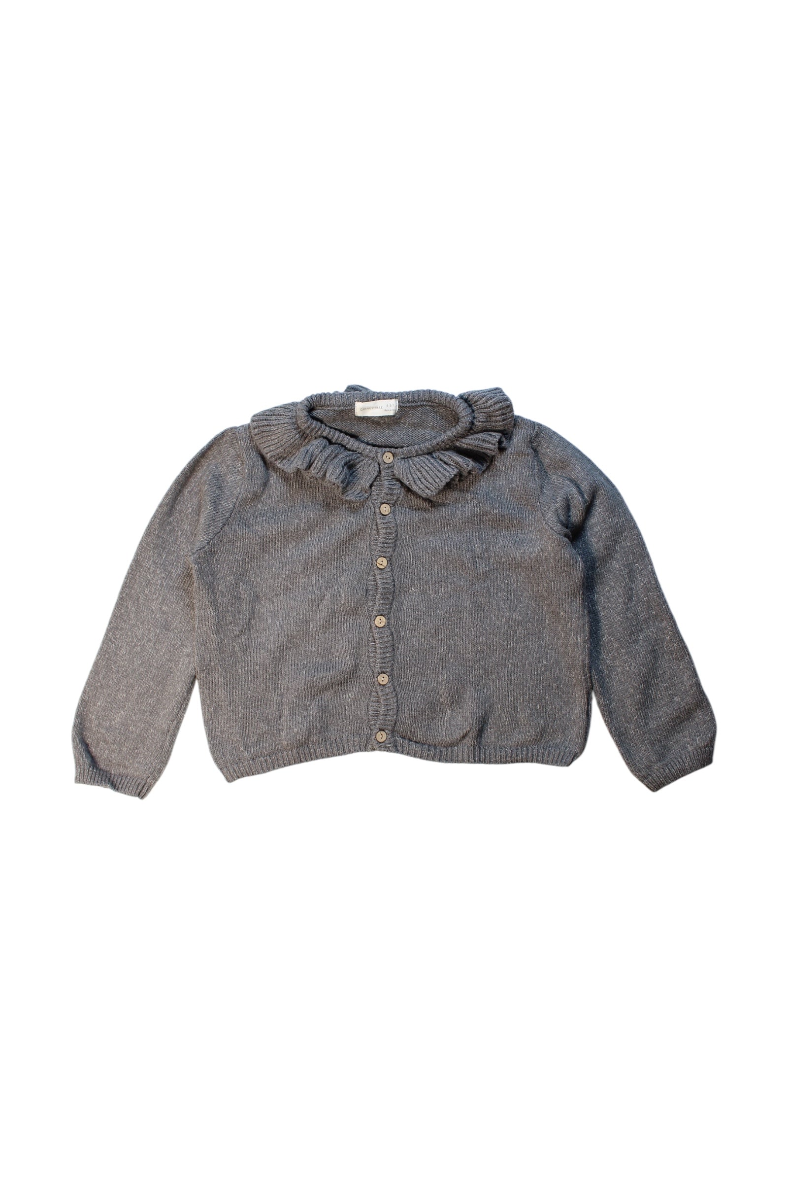 Quincy Mae Ruffled Button-Up Cardigan 4-5T、mySite、g9winljtr