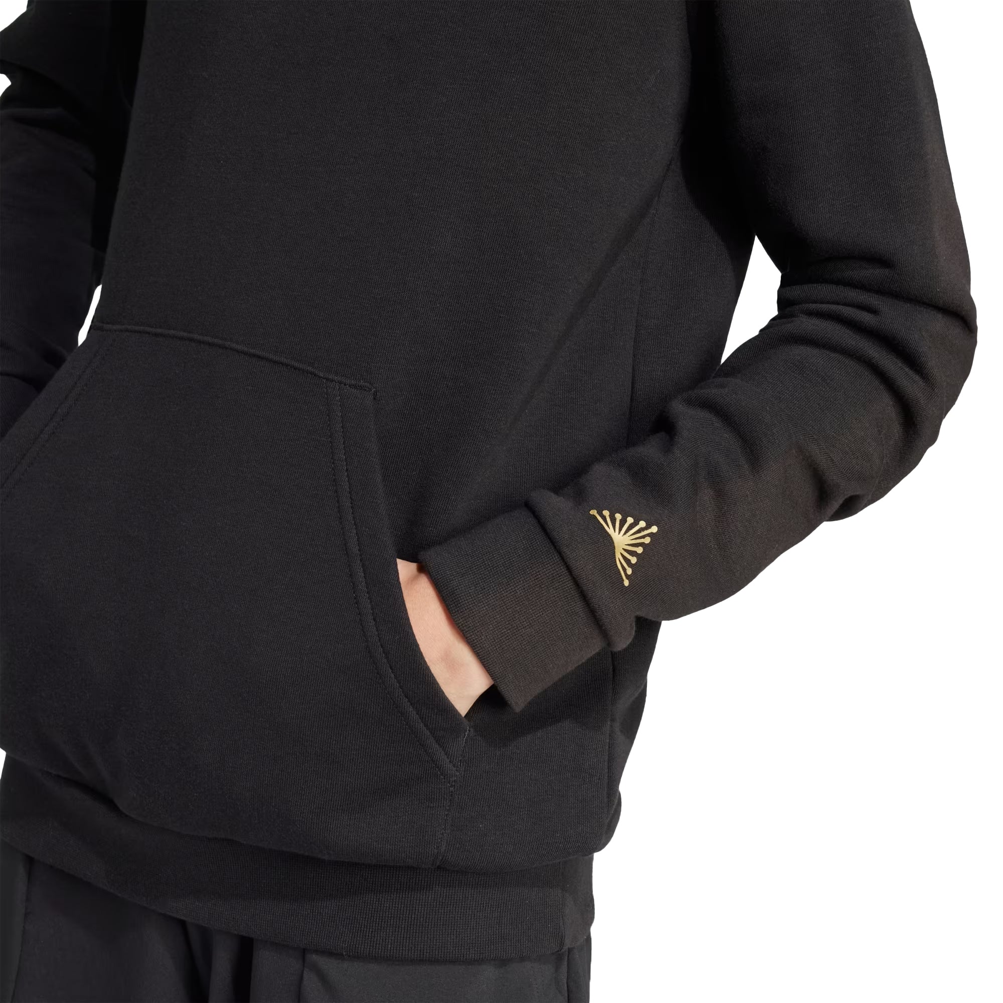 adidas Kids Mexico Gold 2025/26 DNA Hoodie Black/Gold、mySite、noshort