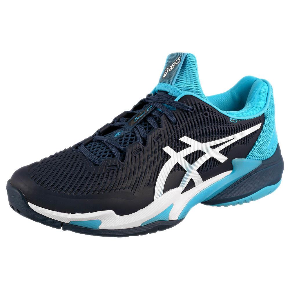 Asics Men's Court FF 3 Novak - Blue Expanse/White、mySite、neckold