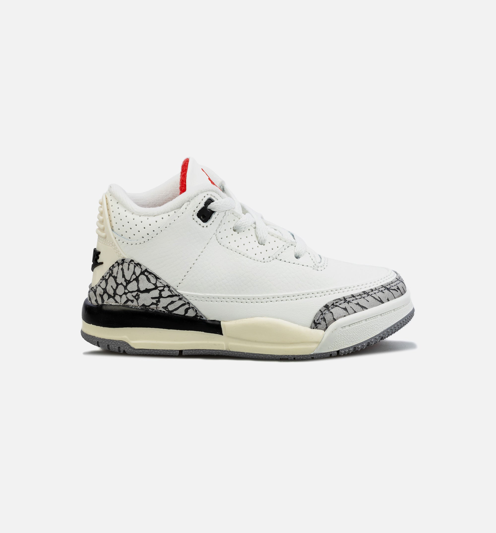 Air Jordan 3 Retro White Cement Reimagined Infant Toddler Lifestyle Shoe - White/Red/Grey、mySite、dreamappss