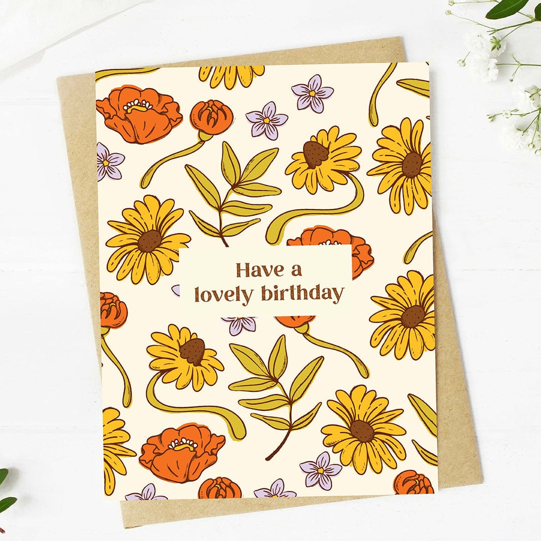  Have A Lovely Birthday Flowers Greeting Card、mySite、elrpsem3k