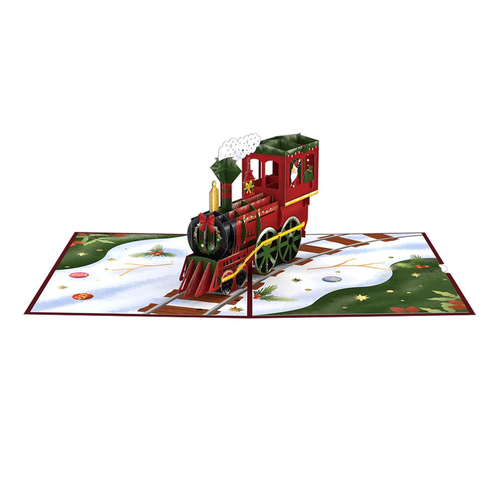 Santa Train Pop-Up Card、mySite、solidvoid