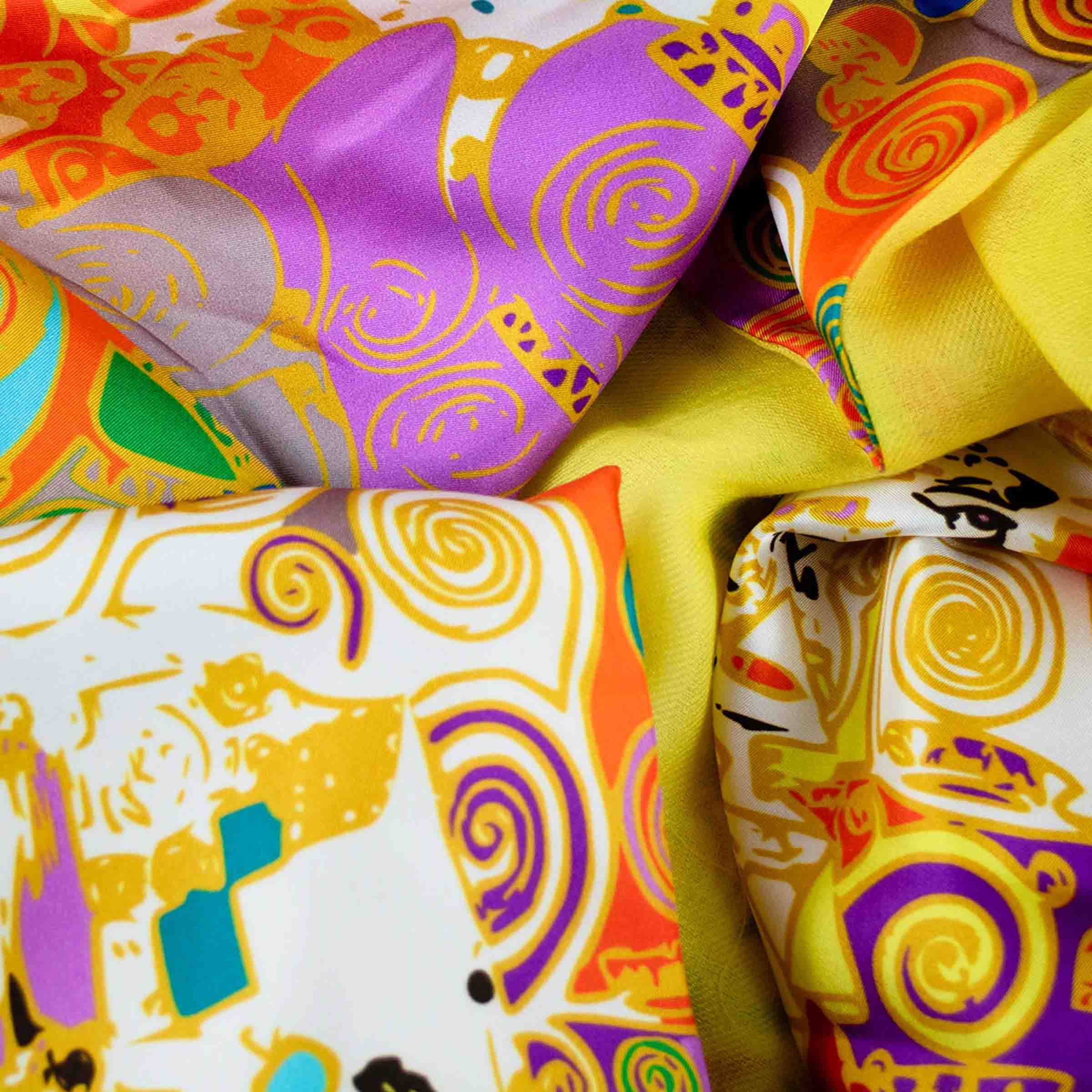 Silk and Cashmere Stole MOVING SNAILS by Orequo、mySite、neckold