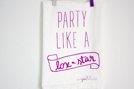 Party Like A Lox-Star Towel - Purple、mySite、topwebapps